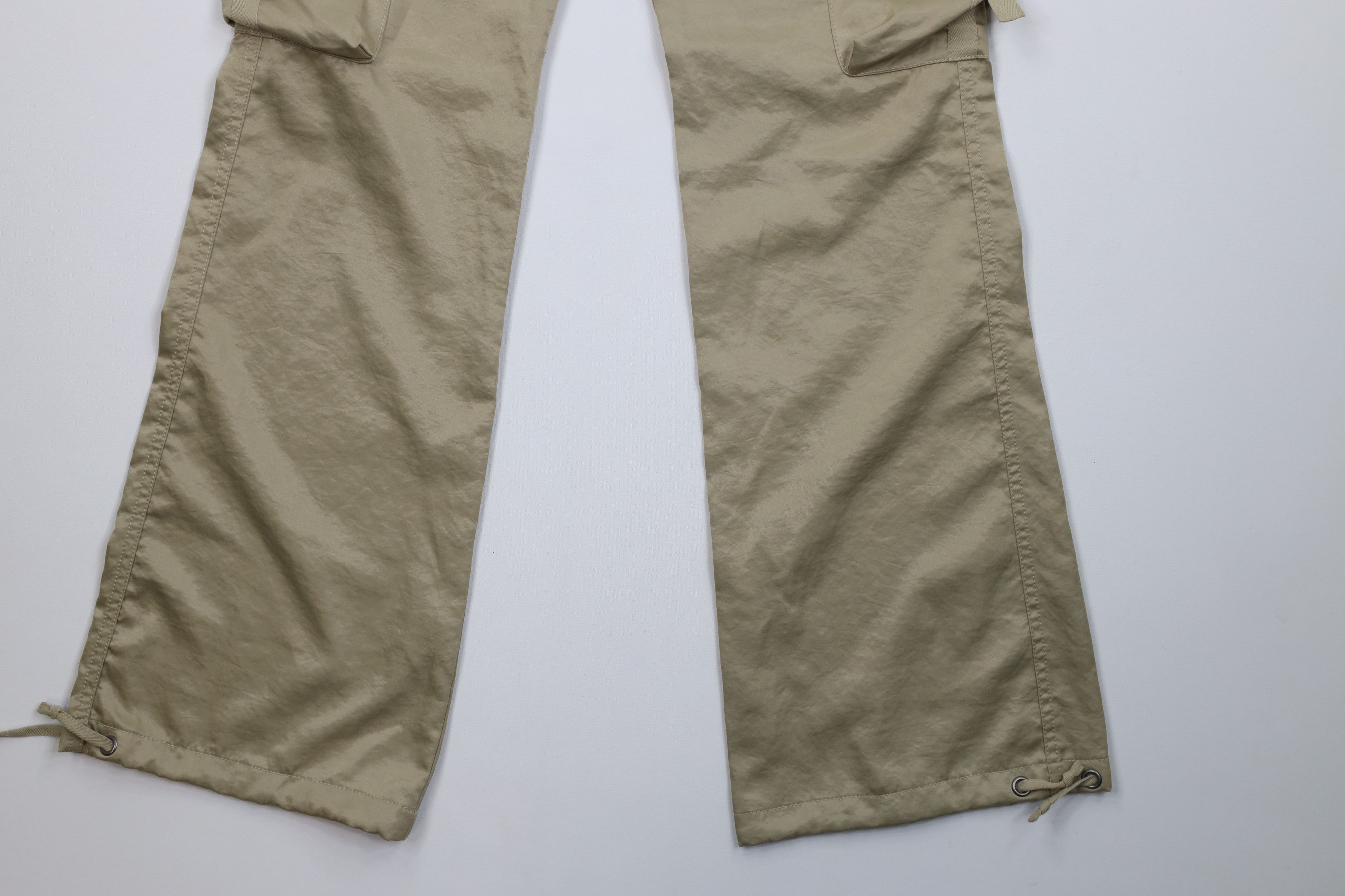 Express Vintage Y2K Express Babydoll Cargo Pants Gold Polyester Size 25" / US 0 / IT 36 - 4 Thumbnail