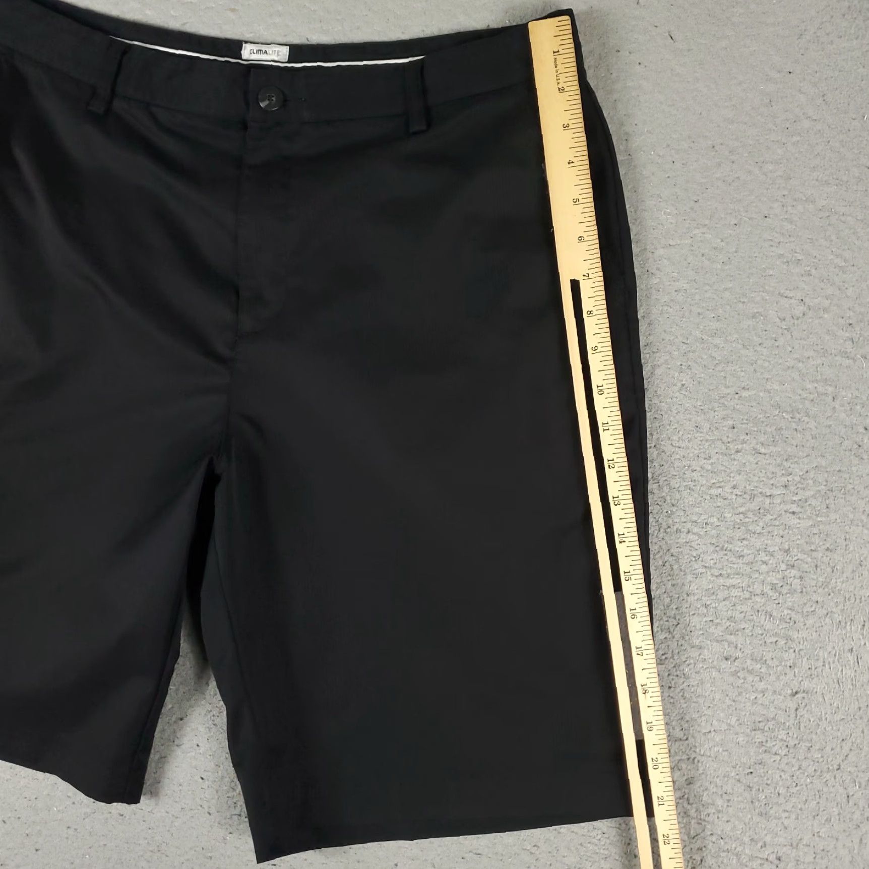 Adidas Adidas Shorts Mens 36 Black Golf Casual Flat Front Chino Pockets Zip Polyester Machine Washable Size US 36 / EU 52 - 5 Thumbnail