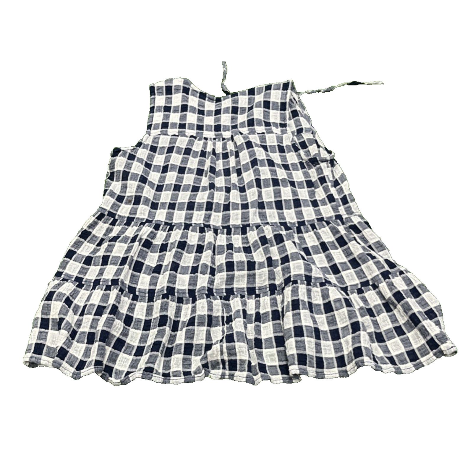 Anthropologie Anthropologie Pilcro Gingham Blue White Check Top Tunic Size S / US 4 / IT 40 - 9 Thumbnail