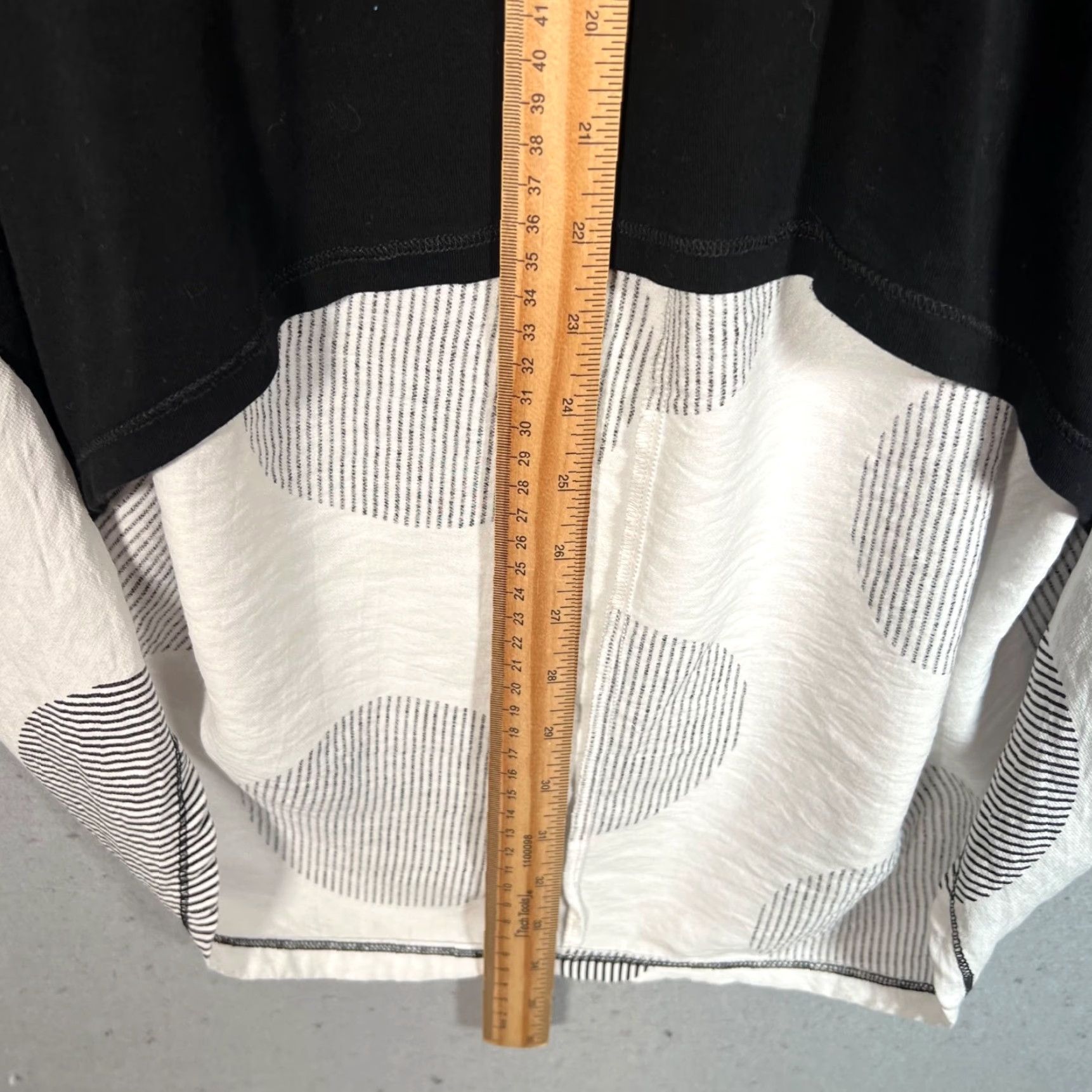 Vintage P. Luca Milano Top Womens Medium Black & White Oversized Tunic Polka Dot Size M / US 6-8 / IT 42-44 - 7 Thumbnail