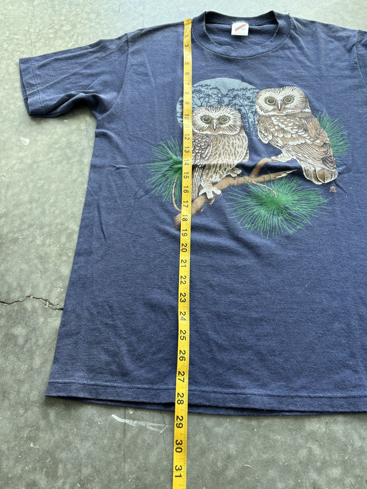 Vintage Vintage 90s Owl Graphic Tee Size US M / EU 48-50 / 2 - 6 Thumbnail