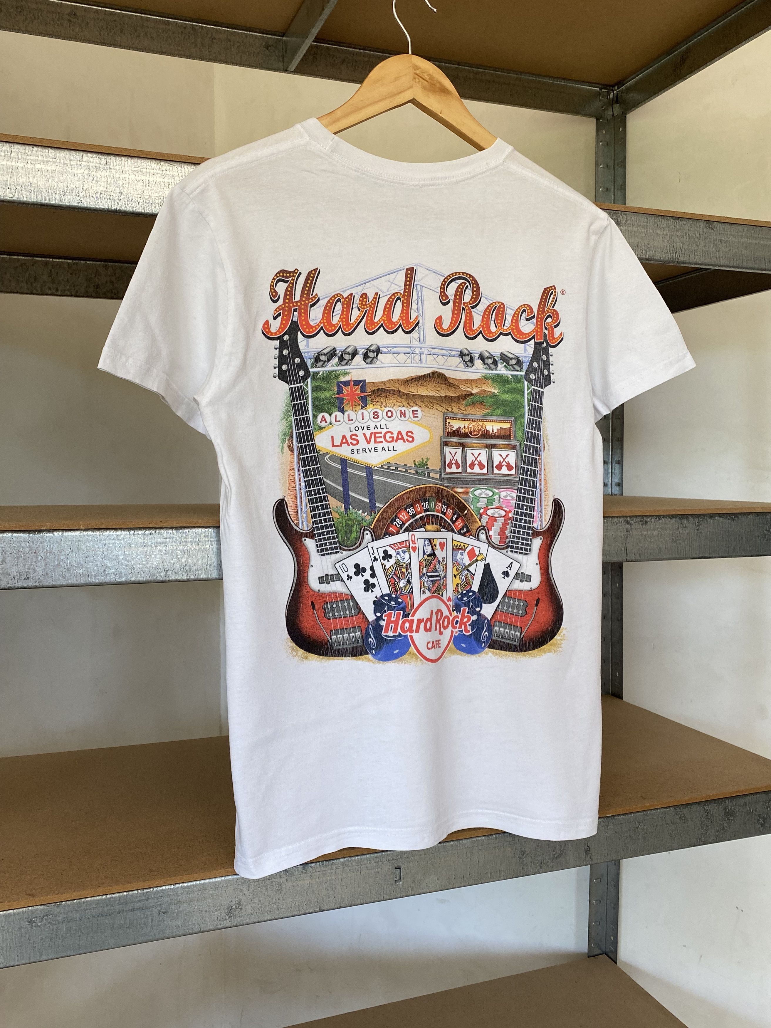 Hard Rock Cafe Hard Rock Cafe Vintage 2000s Las Vegas White Tee Size US S / EU 44-46 / 1 - 14 Thumbnail