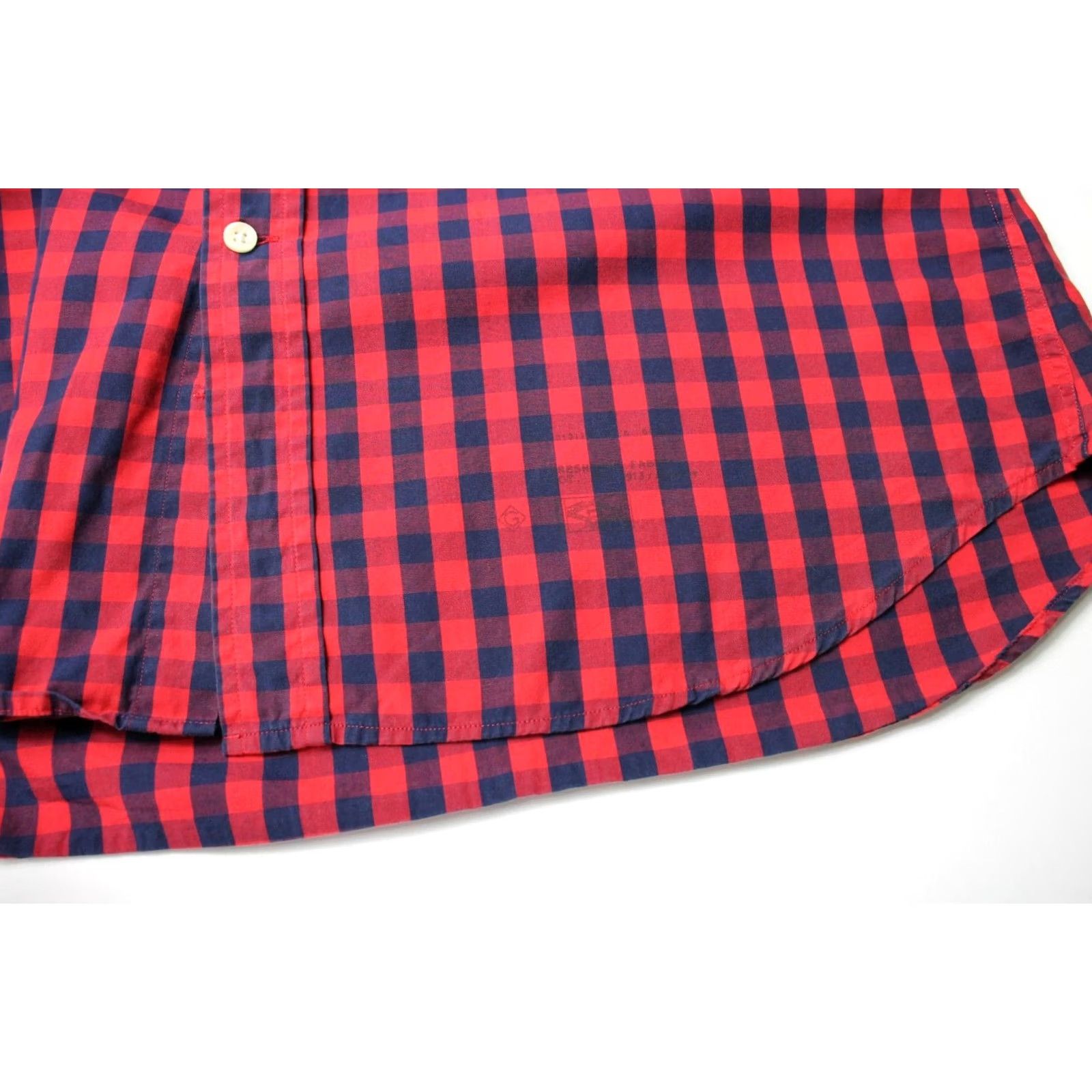 Gant GANT Rugger Shirt Men's LARGE Button-up Red Checked Long Sleeve Collared Size US L / EU 52-54 / 3 - 6 Thumbnail