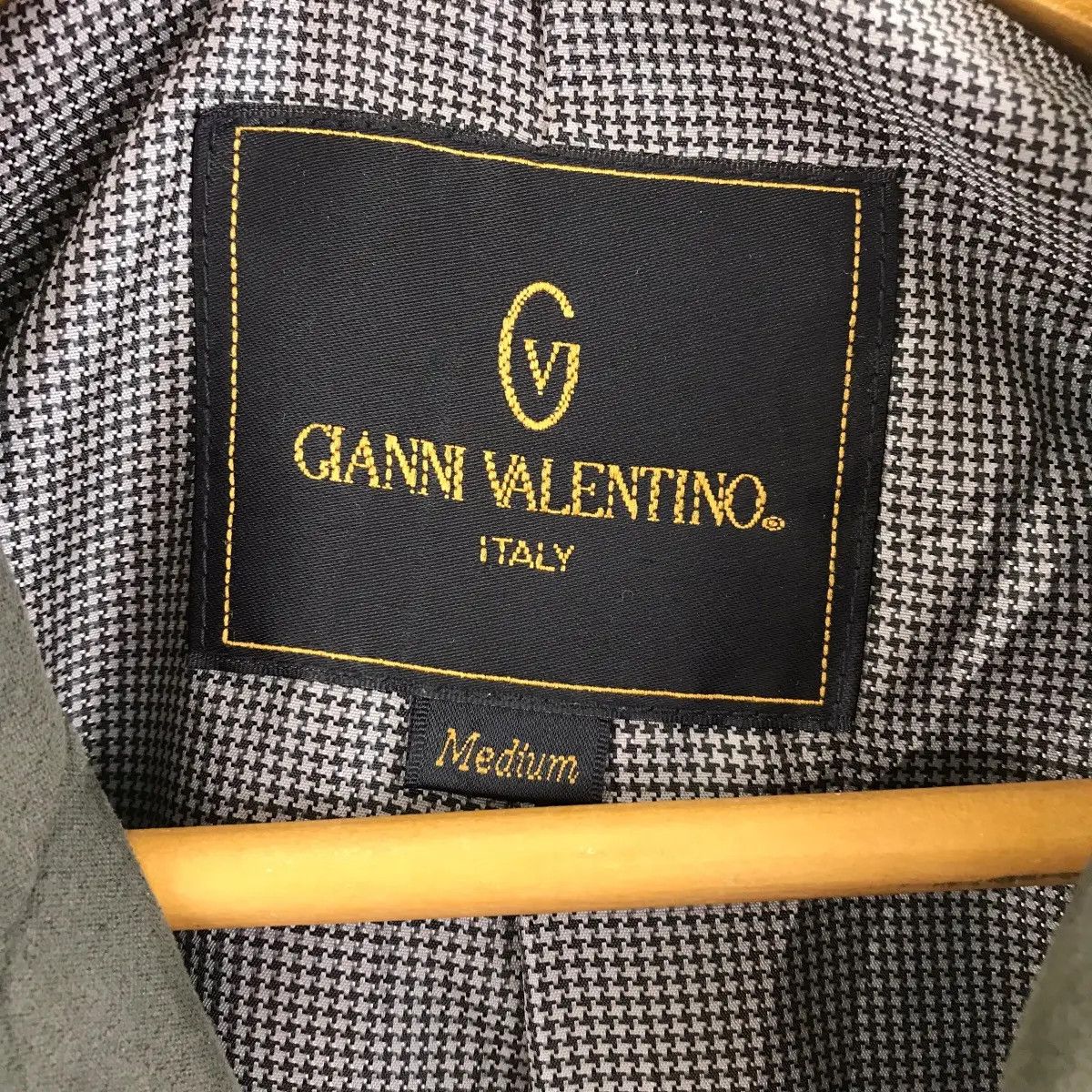 Vintage Vintage GIANNI VALENTINO ITALY Houndstooth Jacket Size US M / EU 48-50 / 2 - 6 Thumbnail