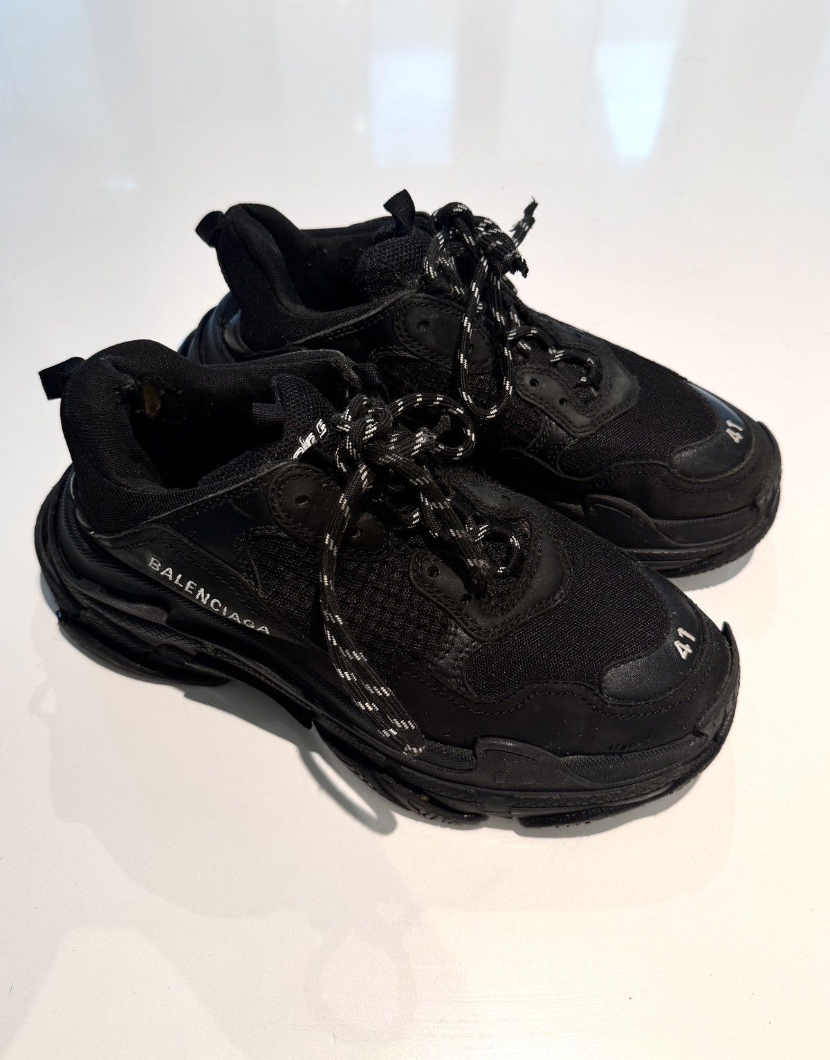 Balenciaga Black Balenciaga Triple S Size US 8 / EU 41 - 1 Thumbnail