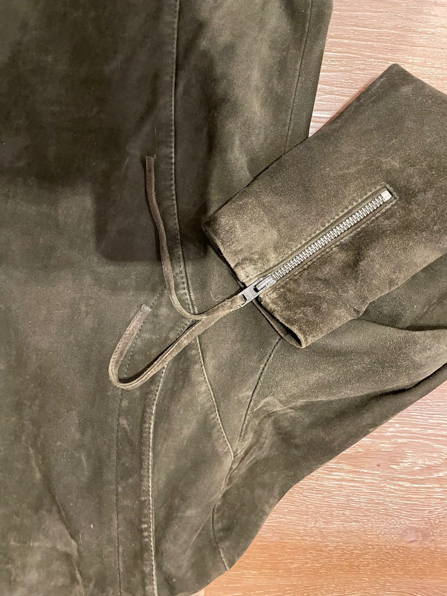 tigha Vintage suede Tigha biker jacket in brown / green Size US L / EU 52-54 / 3 - 7 Thumbnail