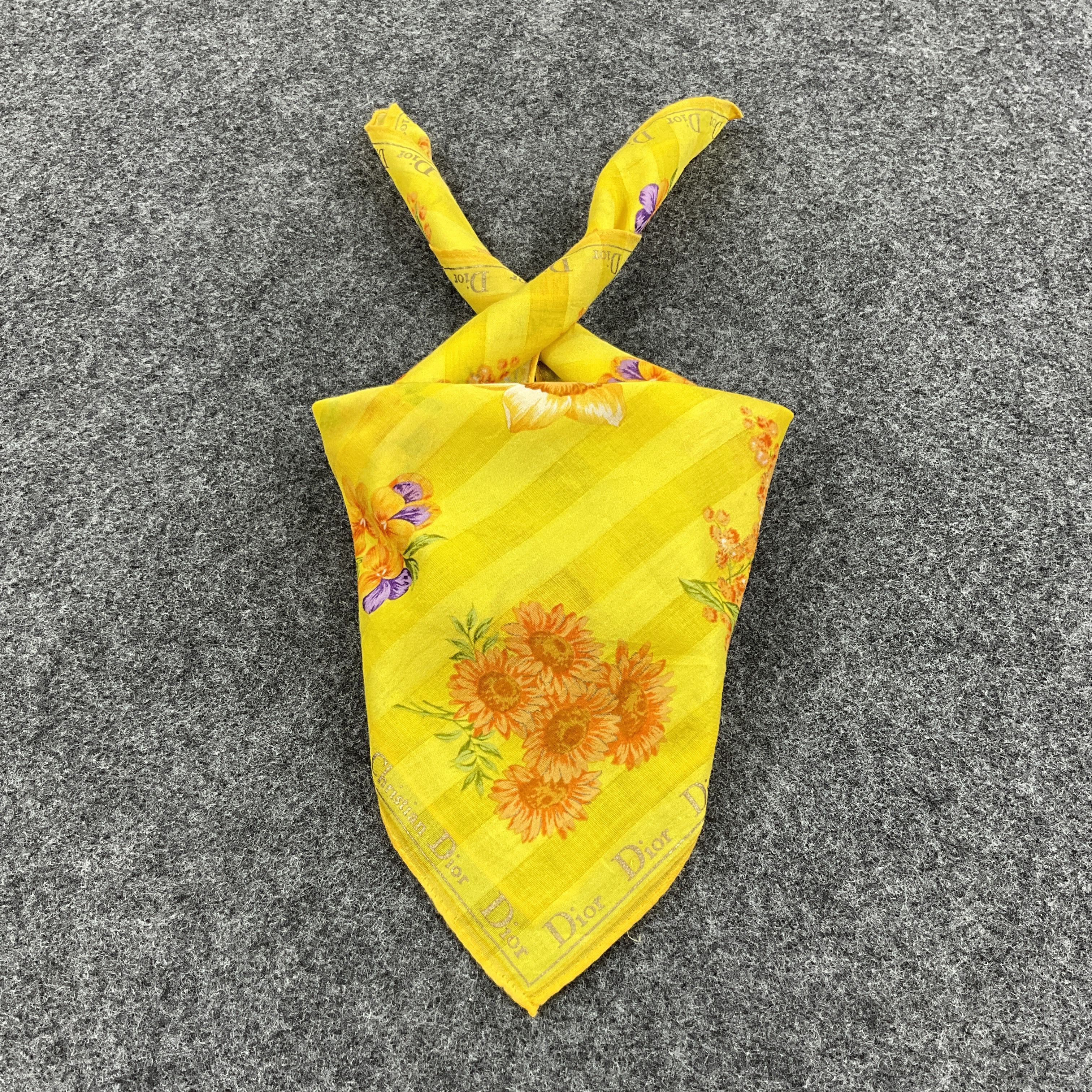 Vintage Christian Dior Handkerchief / Bandana / Neckerchief B064 Size ONE SIZE - 2 Thumbnail