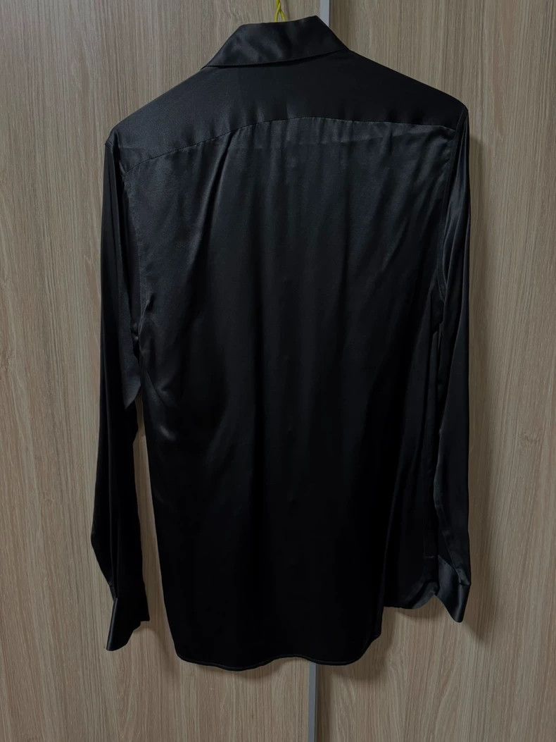 Saint Laurent Paris Saint Laurent Paris Mulberry Silk Black Shirt 2505-Nextarro Size US S / EU 44-46 / 1 - 2 Thumbnail