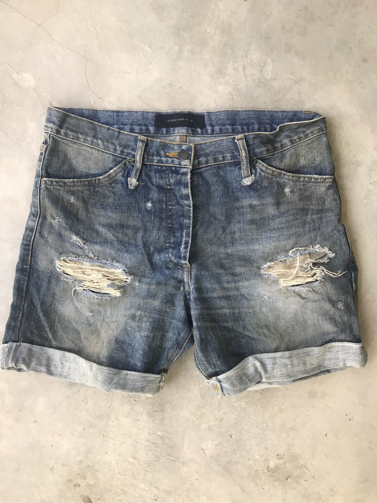 Alexander Wang × Designer Alexander wang distressed short vintage Size 33" - 1 Thumbnail