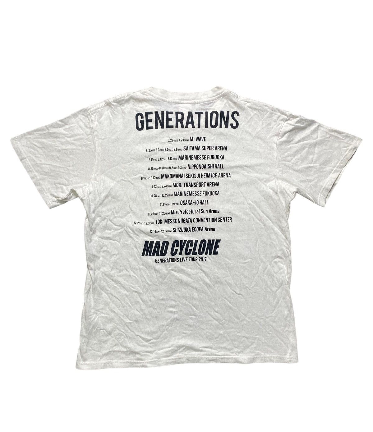 Japanese Brand VINTAGE JAPANESE BRAND BAND TEE MAD CYCLONE LIVE TOUR 2017 Size US M / EU 48-50 / 2 - 10 Thumbnail