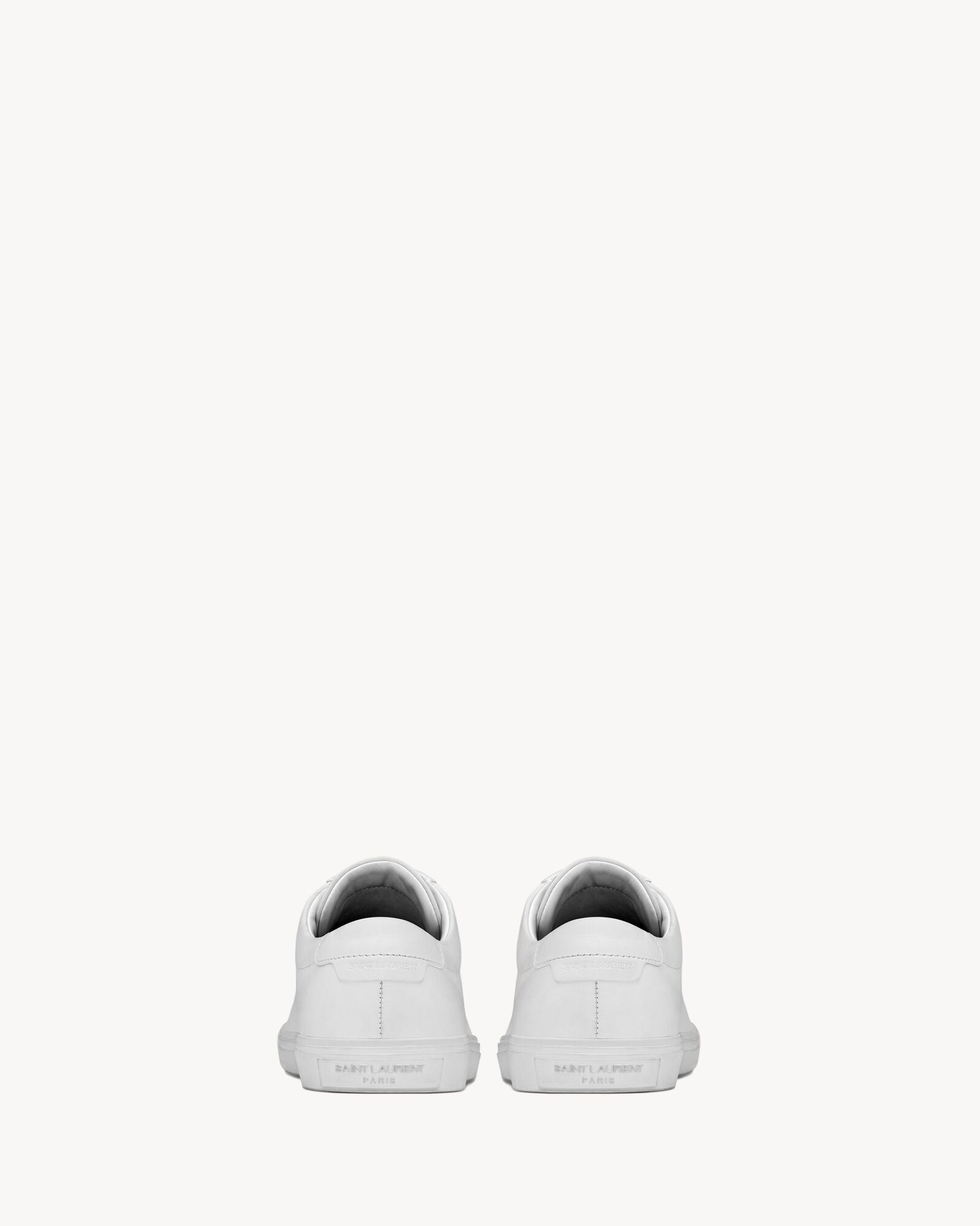 Saint Laurent Paris oc11z1125 Andy Sneakers in Leather in White Size US 5 / IT 35 - 3 Thumbnail