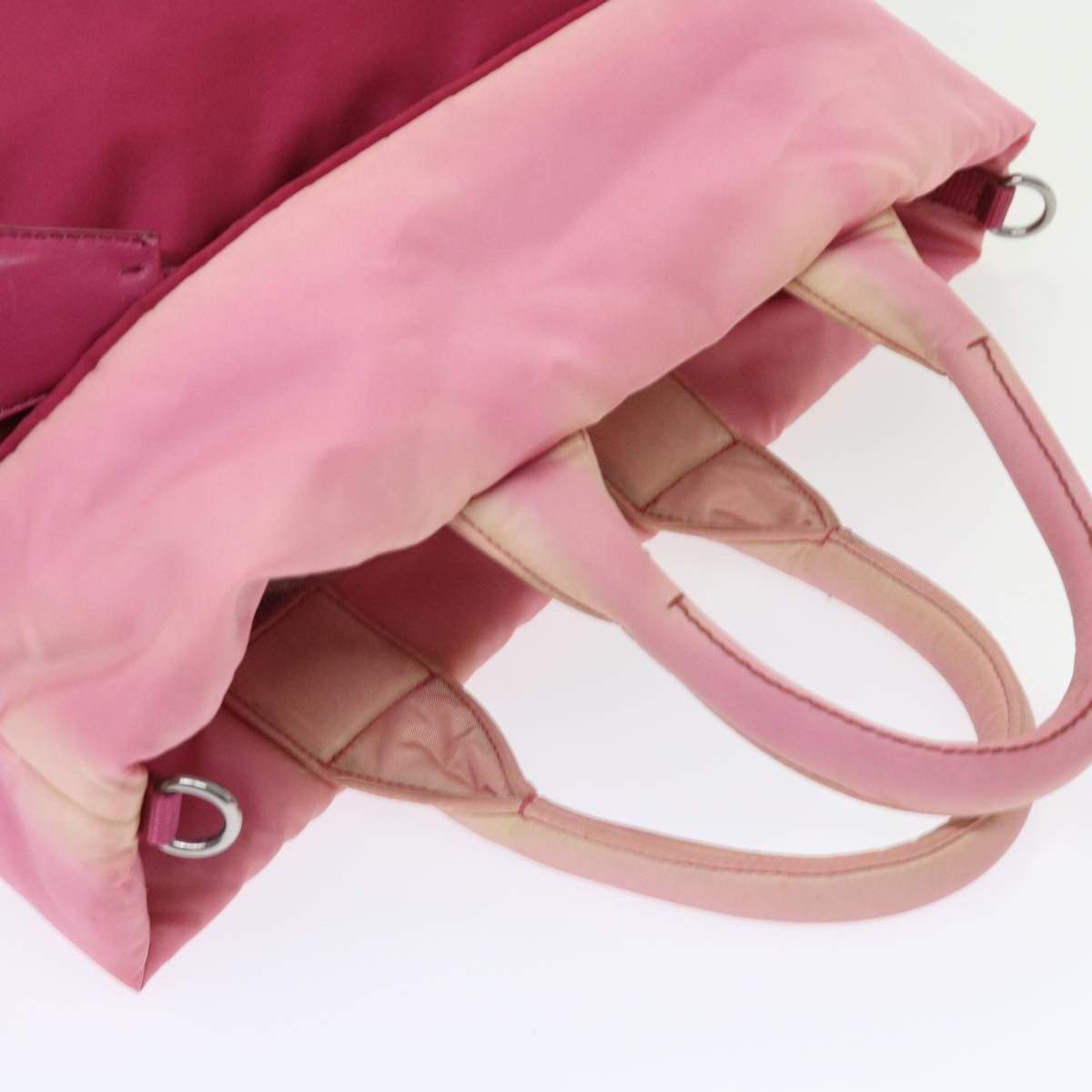 Prada PRADA Hand Bag Nylon Pink Size ONE SIZE - 7 Thumbnail