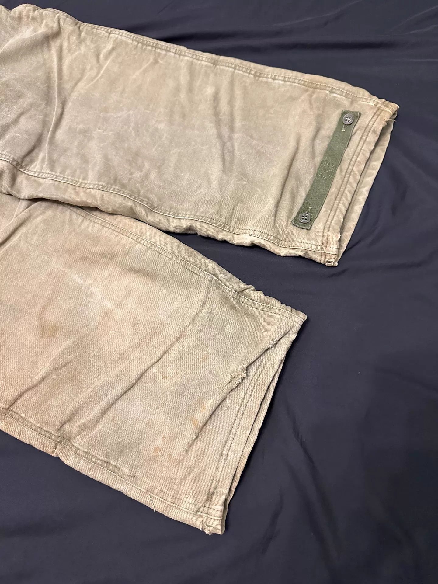 Other Vintage USN N1 Deck Pants Bedford Cord Wool Lined Small Size US 30 / EU 46 - 2 Thumbnail