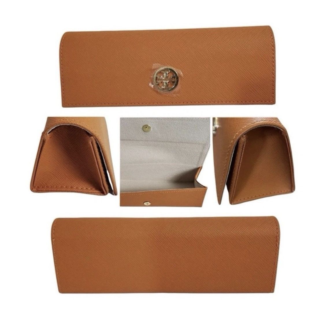 Tory Burch Caramel Burnt Orange Butterscotch Accessories Eyeglass Case Size ONE SIZE - 3 Thumbnail