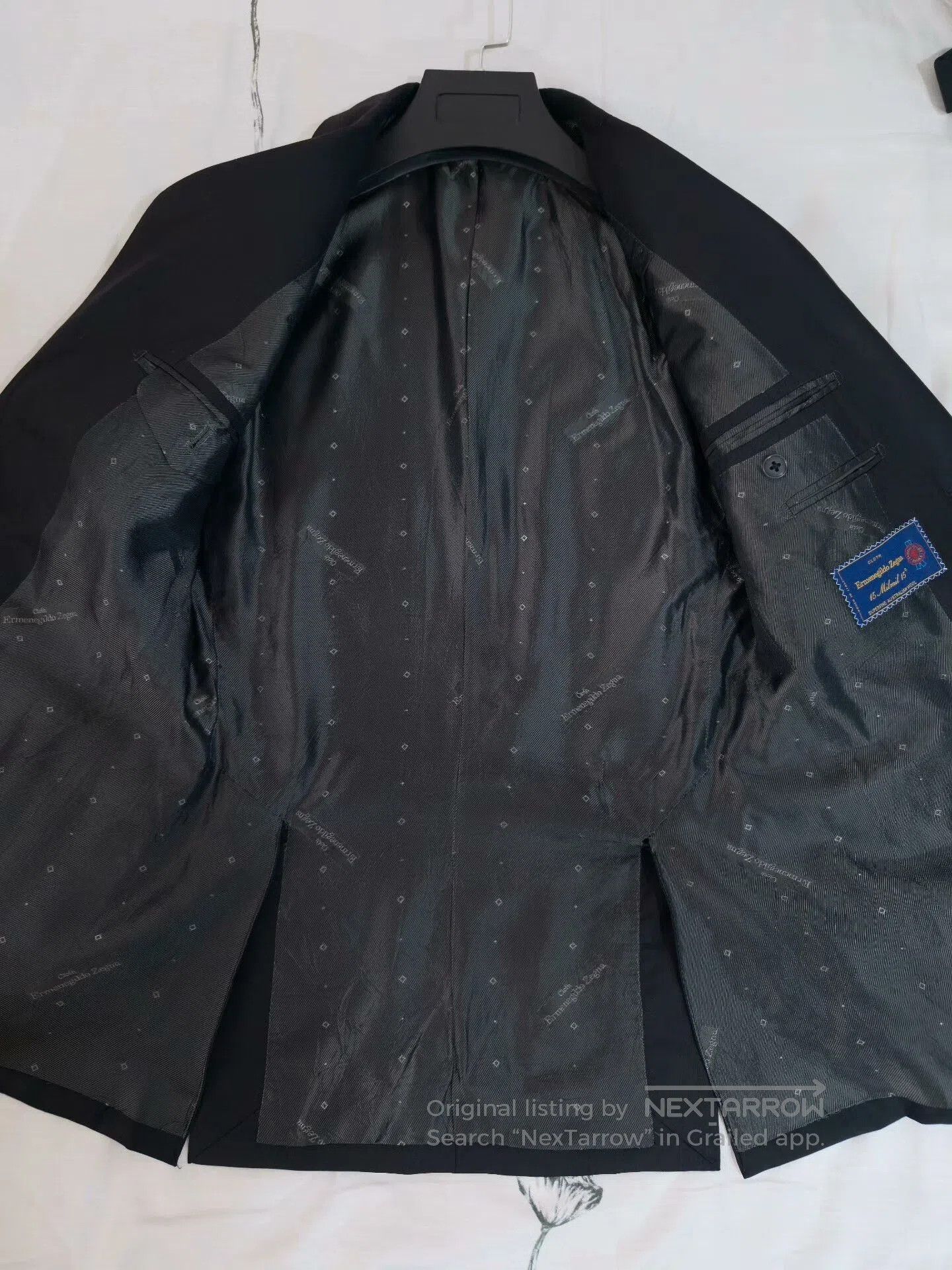 Ermenegildo Zegna Zegna Black Wool Custom Suit. Size US S / EU 44-46 / 1 - 7 Thumbnail