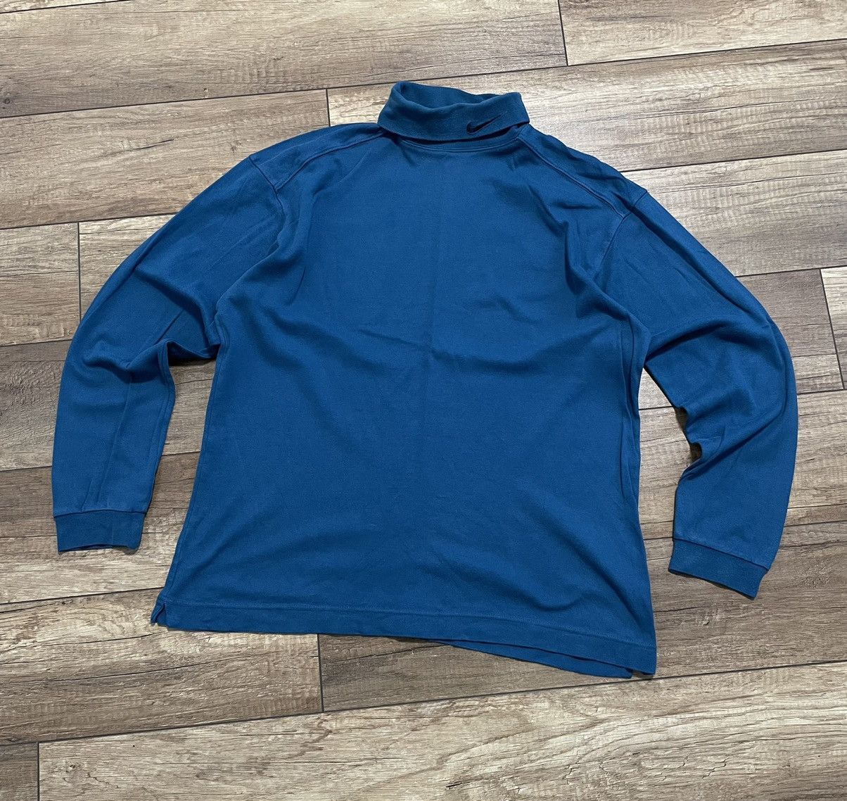 Nike Vintage Nike Turtle Neck Long Sleeve Cotton Sweater Jumper Size US M / EU 48-50 / 2 - 3 Thumbnail