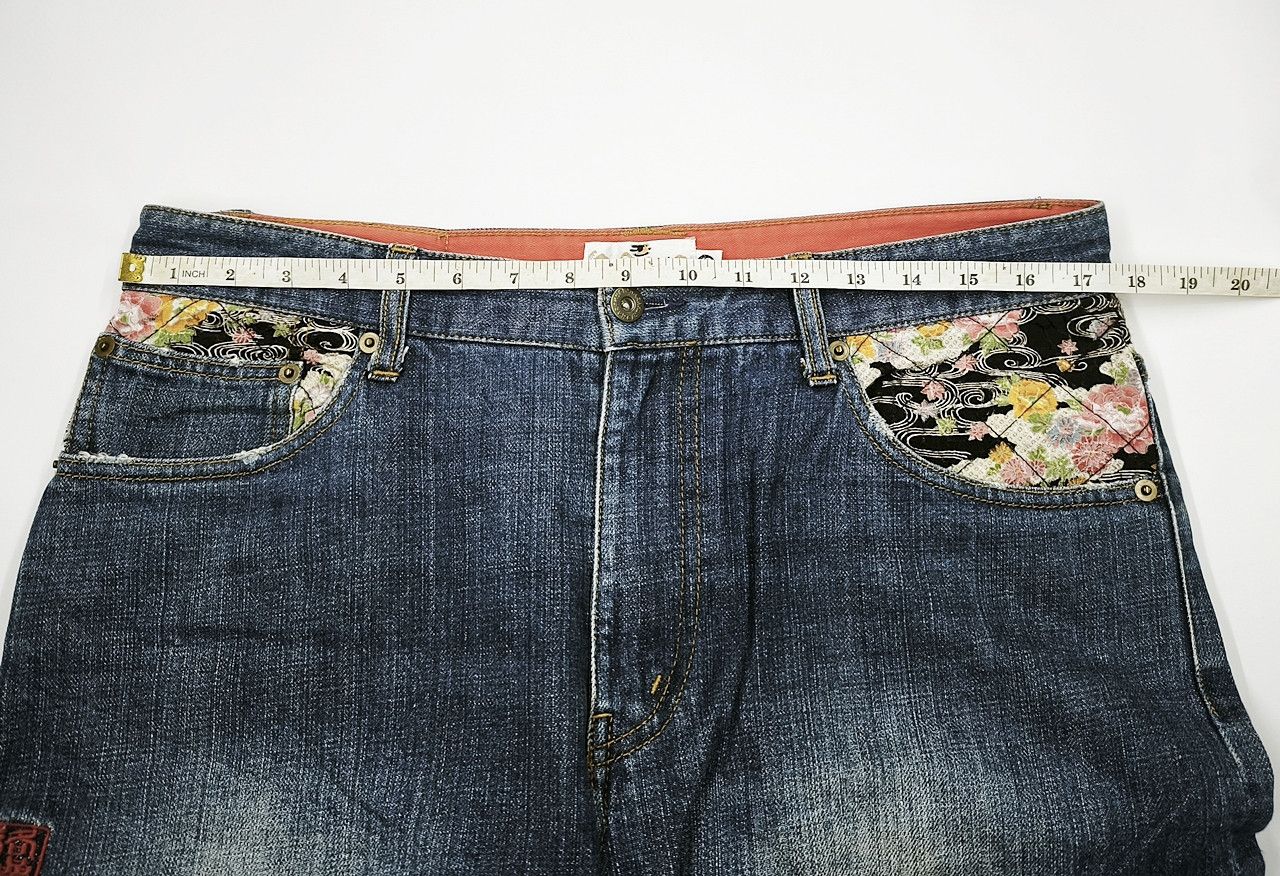 Karakuri Tamashii KARAKURI TAMASHII Dragon Embroidered Jeans size 35 Size US 35 - 4 Thumbnail