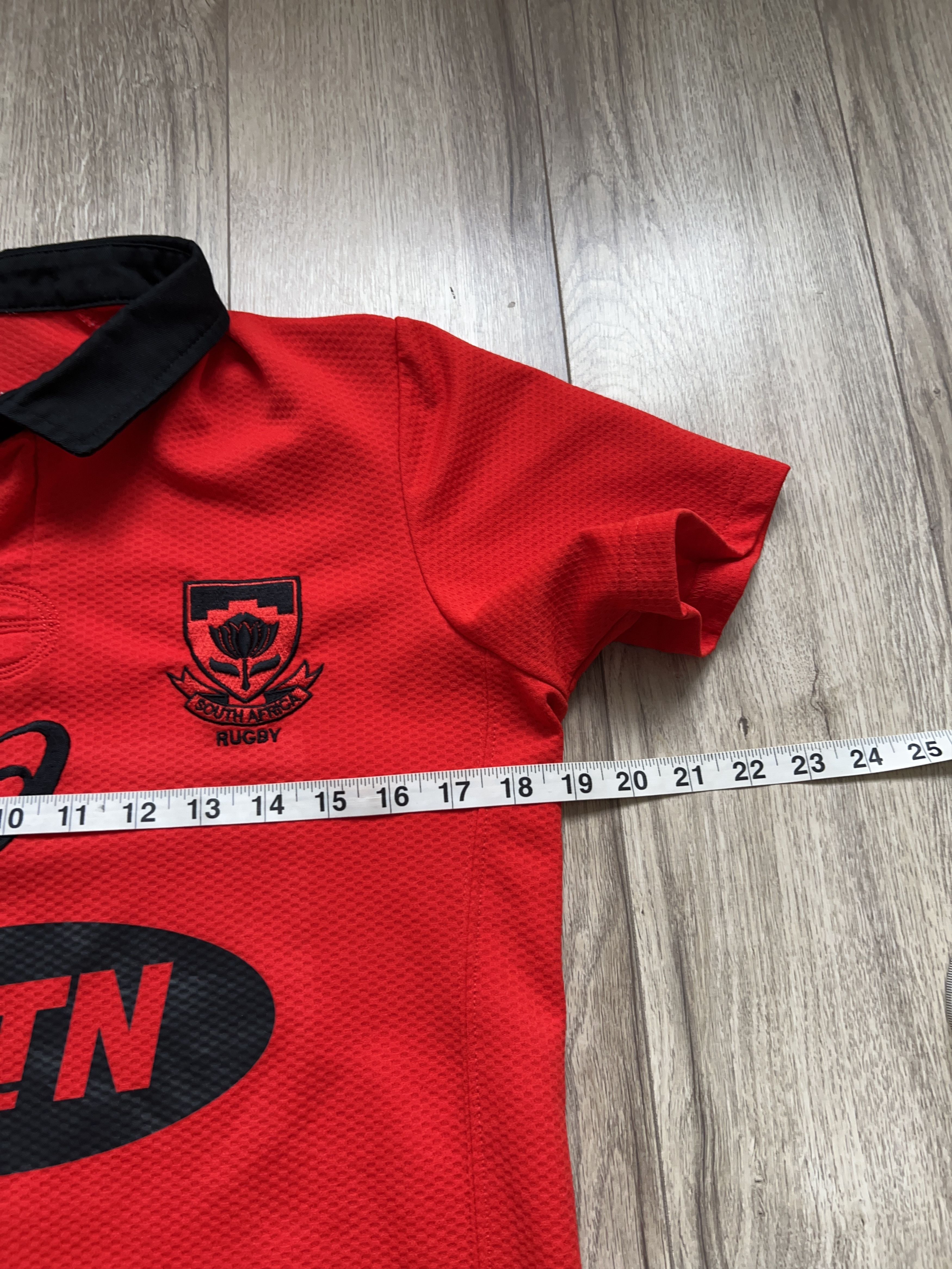 Asics South Africa Springboks Shirt Jersey Red Polyester Size S Size US S / EU 44-46 / 1 - 6 Thumbnail