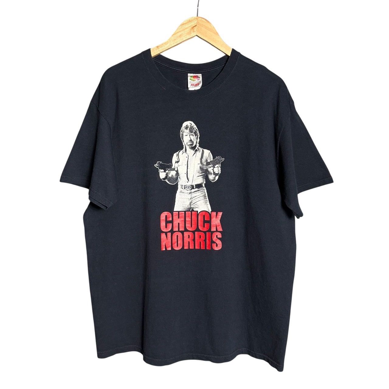 Vintage Vintage 90s Chuck Norris T-Shirt Size US XL / EU 56 / 4 - 1 Thumbnail