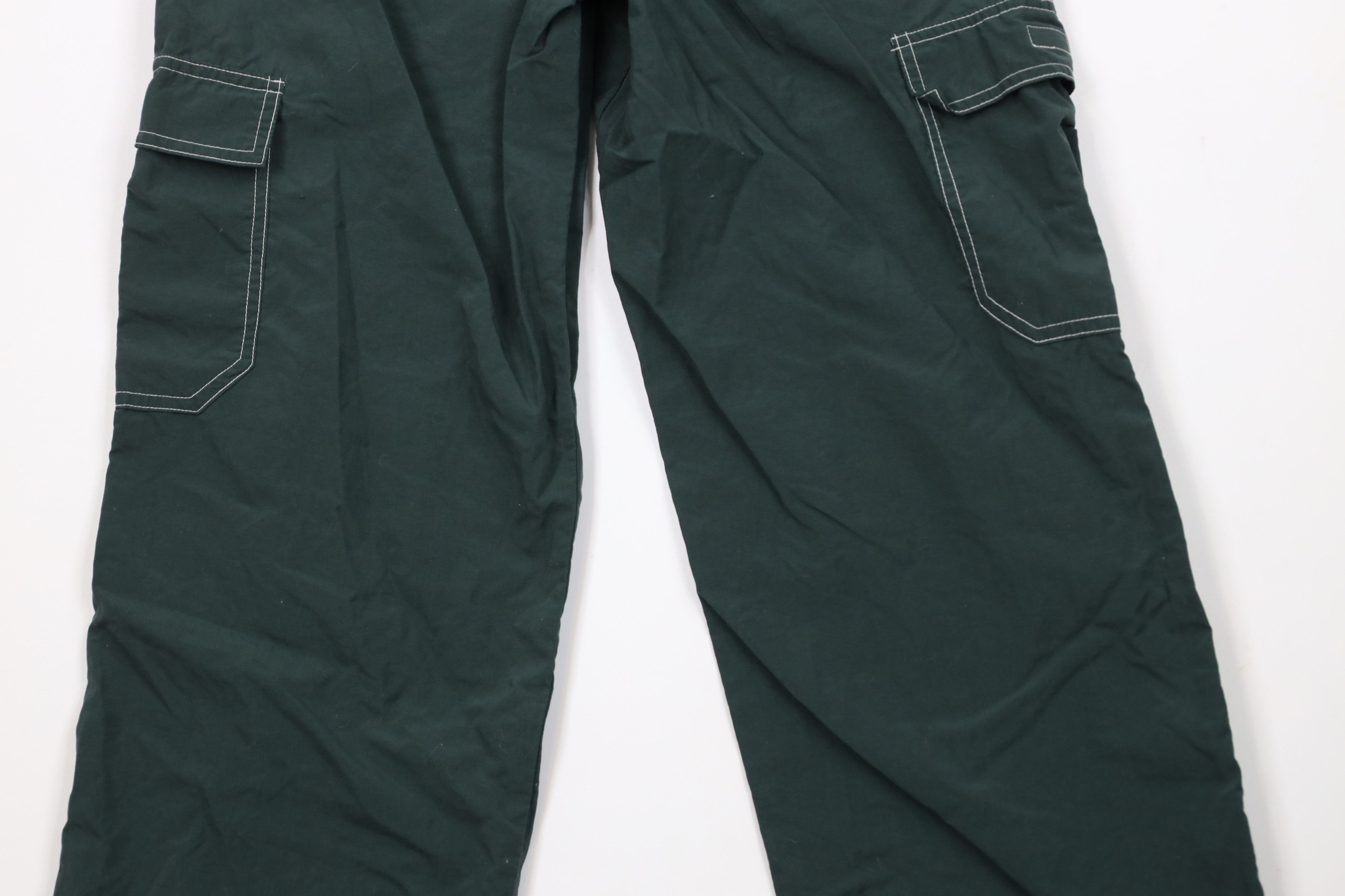 Vintage Vintage 90s Y2K Streetwear Cargo Windbreaker Pants Green Size US 32 / EU 48 - 10 Thumbnail