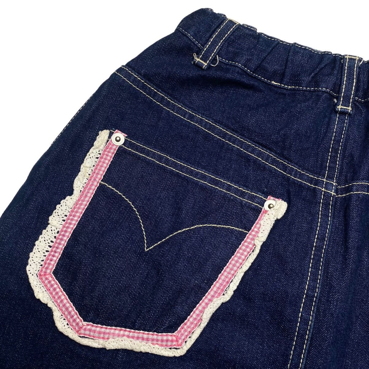 Angel Blue 2000s Angel Blue - Paisley Patcwork Denim Skirt Size 26" / US 2 / IT 38 - 7 Thumbnail