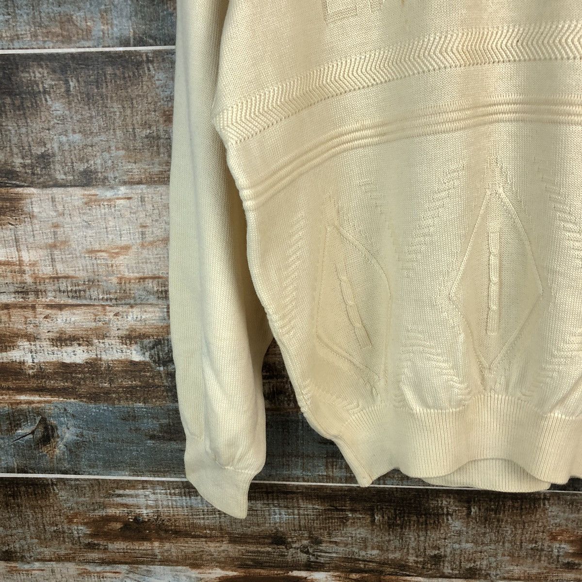 Lancel Lancel Paris vintage Cream Knitwear #A1833 Size US M / EU 48-50 / 2 - 7 Thumbnail