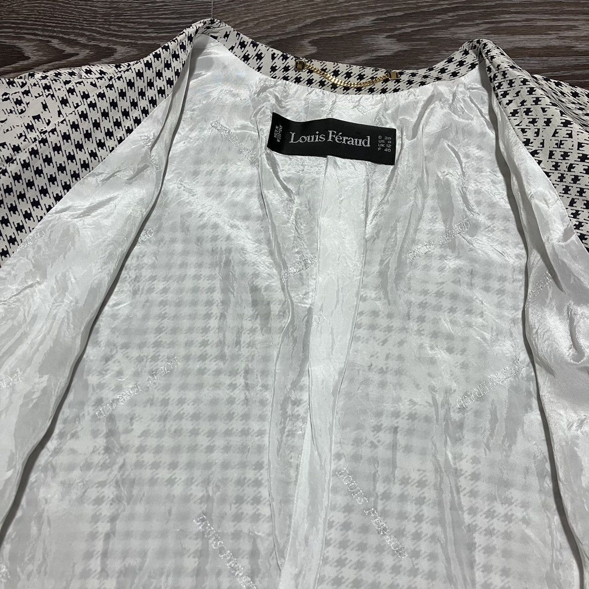 Louis Feraud Vintage 80s LOUIS FERAUD Paris Silk Blazer W. Germany Made Size M / US 6-8 / IT 42-44 - 5 Thumbnail