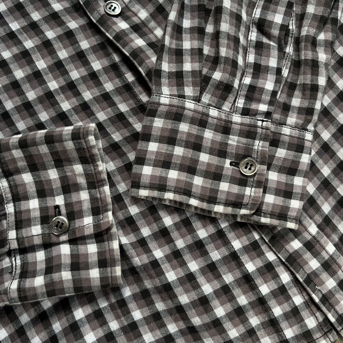 Final Home Final Home by Issey Miyake Gingham Long Sleeve Shirt Size US M / EU 48-50 / 2 - 3 Thumbnail