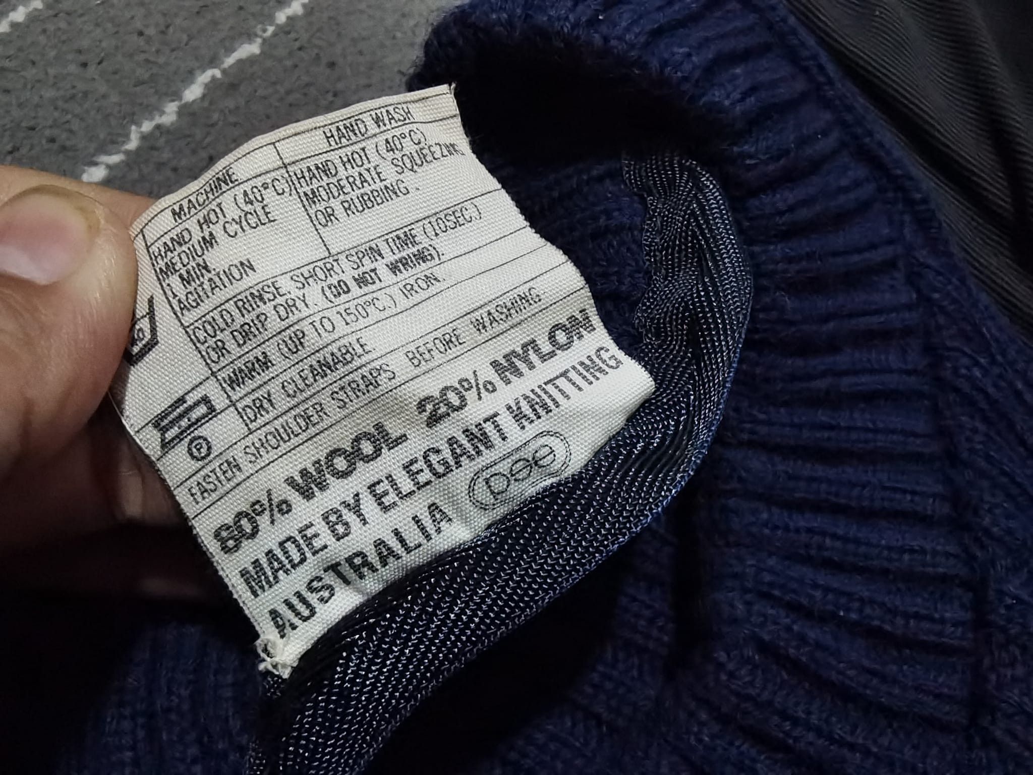Other NAVY JERSEY PULLOVER military S 2144 Size US S / EU 44-46 / 1 - 6 Thumbnail