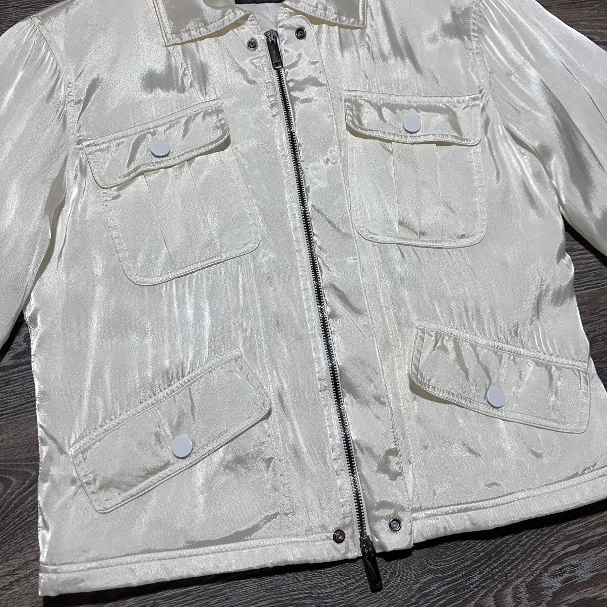 Emporio Armani Archive EMPORIO ARMANI Iridescent Silk/Rayon Manouter Jacket Size US M / EU 48-50 / 2 - 7 Thumbnail
