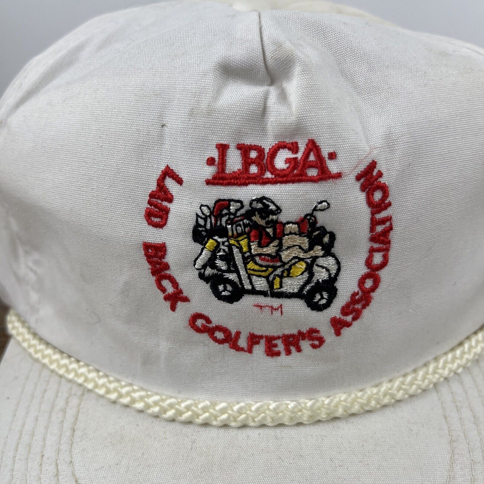 Other Laid Back Golfers Hat LBGA Hat Snapback White Adjustable Hat Size ONE SIZE - 7 Thumbnail