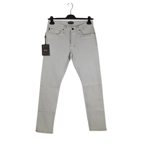 Tom Ford o1rshd1 Slim Denim Jeans in White Size US 32 / EU 48 - 1 Thumbnail