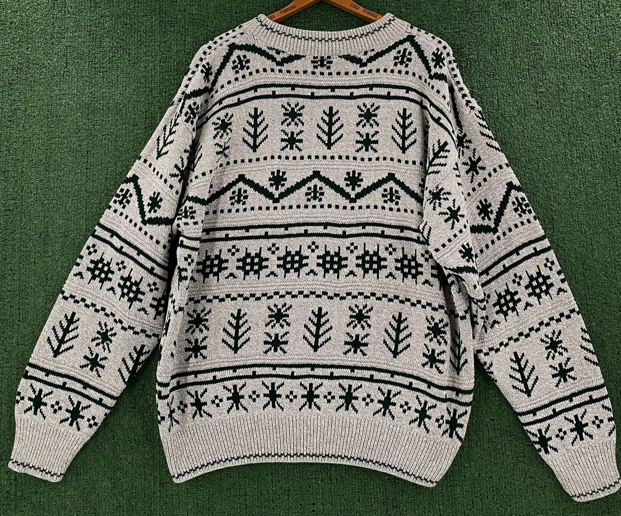 Vintage 90’s John Weitz Patterned Knit Cotton Sweater Men’s Size XL Size US XL / EU 56 / 4 - 5 Thumbnail
