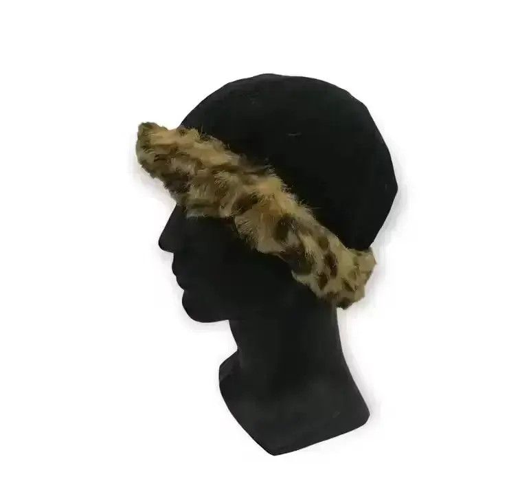 Japanese Brand Marylia Fur Fleece Plain Hat Size ONE SIZE - 1 Thumbnail