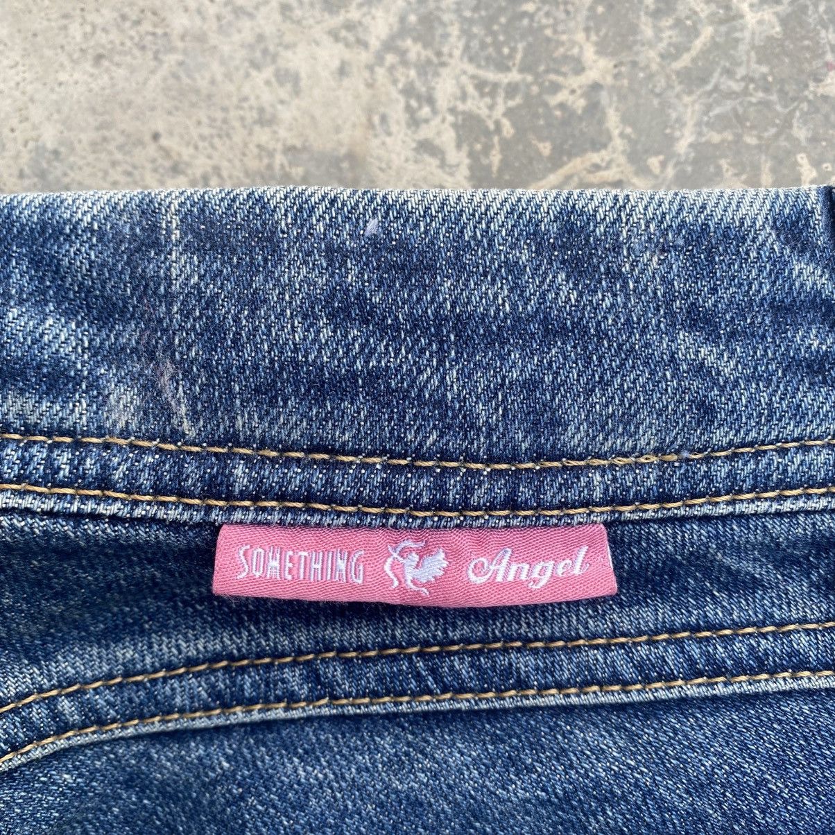 Edwin SOMETHING ANGEL Pink Splatter Stretchable Flared Jeans Size 24" / US 00 / IT 34 - 10 Thumbnail