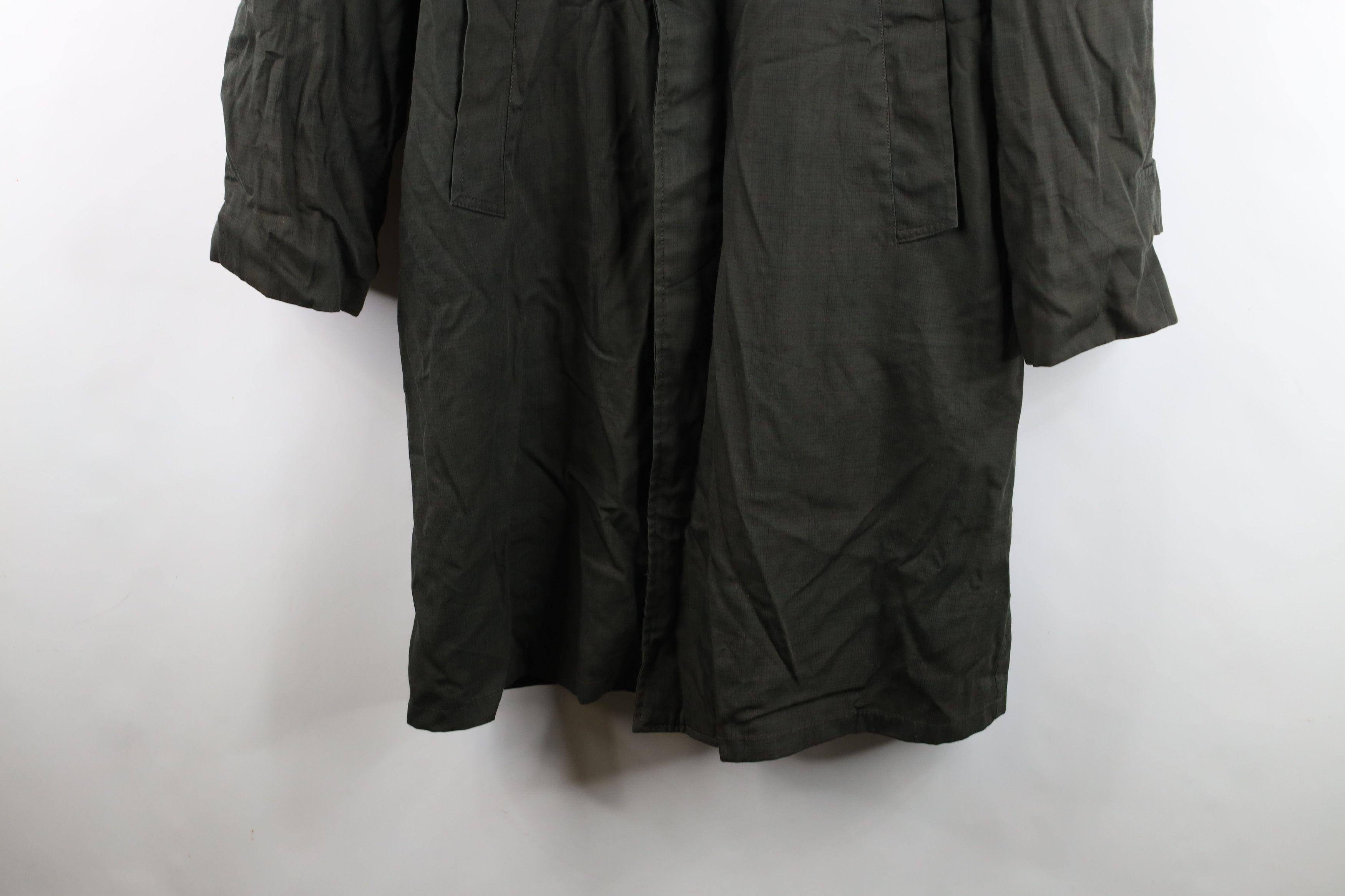 Vintage Vintage 50s Streetwear Gabardine Mohair Lined Trench Coat Size US XL / EU 56 / 4 - 3 Thumbnail