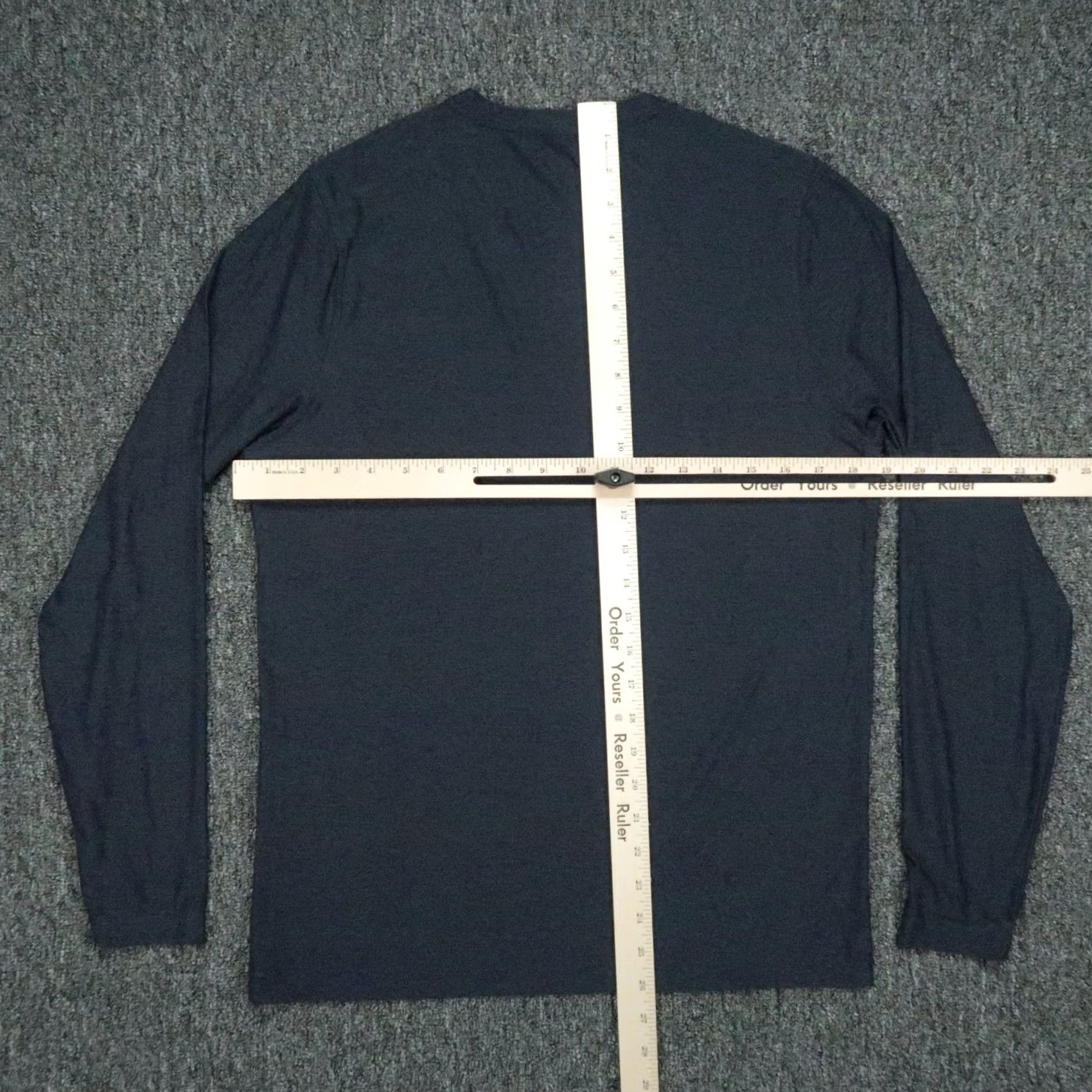 Vuori Vuori Shirt Mens Small Blue Strato Tech Long Sleeve Crew Neck Stretch Pullover Size US S / EU 44-46 / 1 - 4 Thumbnail