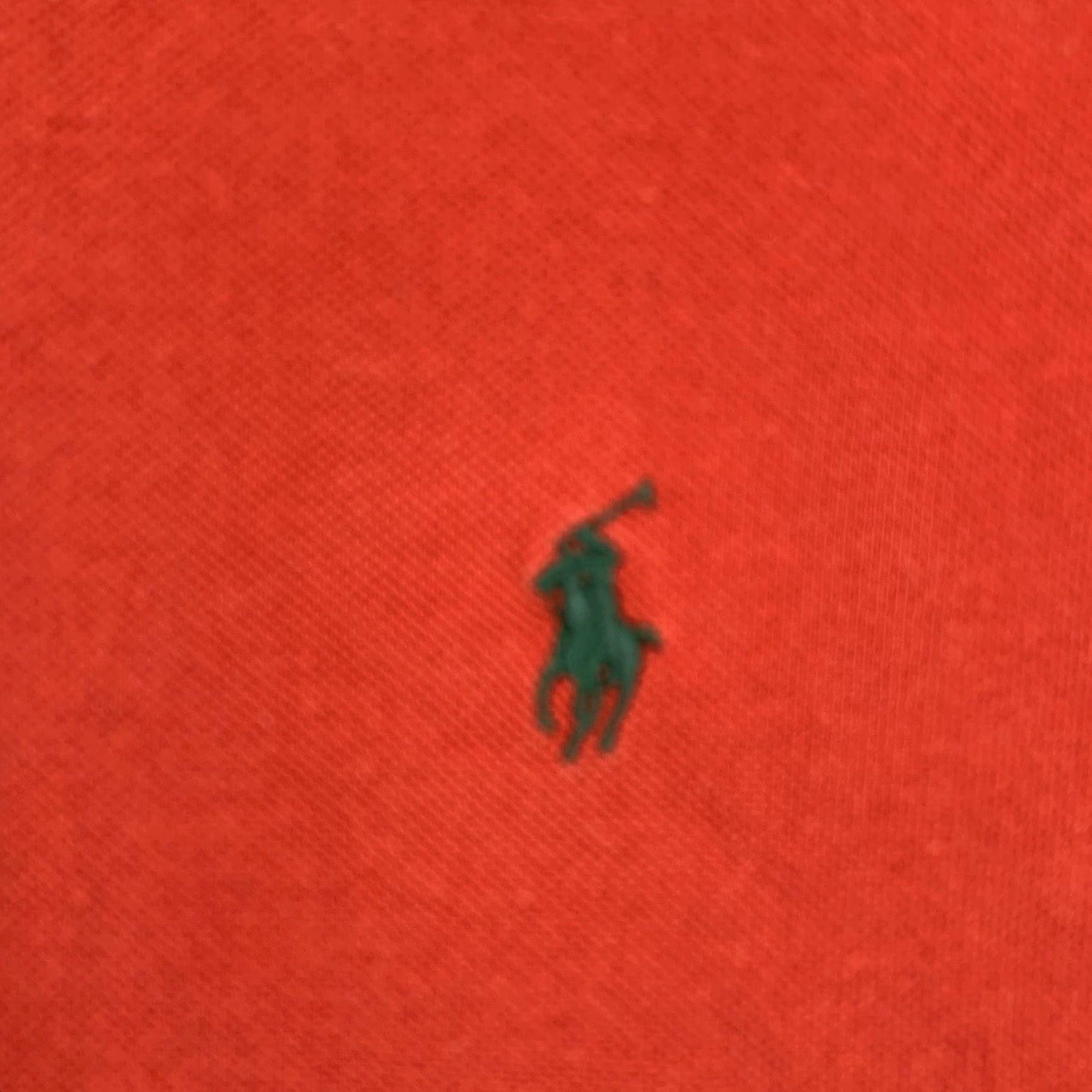 Polo Ralph Lauren VINTAGE Polo Ralph Lauren Shirt XL Red Green Pony Cotton Short Sleeve Polo Mens 90s Grunge Preppy Classic Shirt Size US XL / EU 56 / 4 - 2 Thumbnail