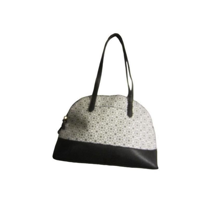 Other Modern Geometric Time and Tru Black White Satchel Bag Set Size ONE SIZE - 12 Thumbnail