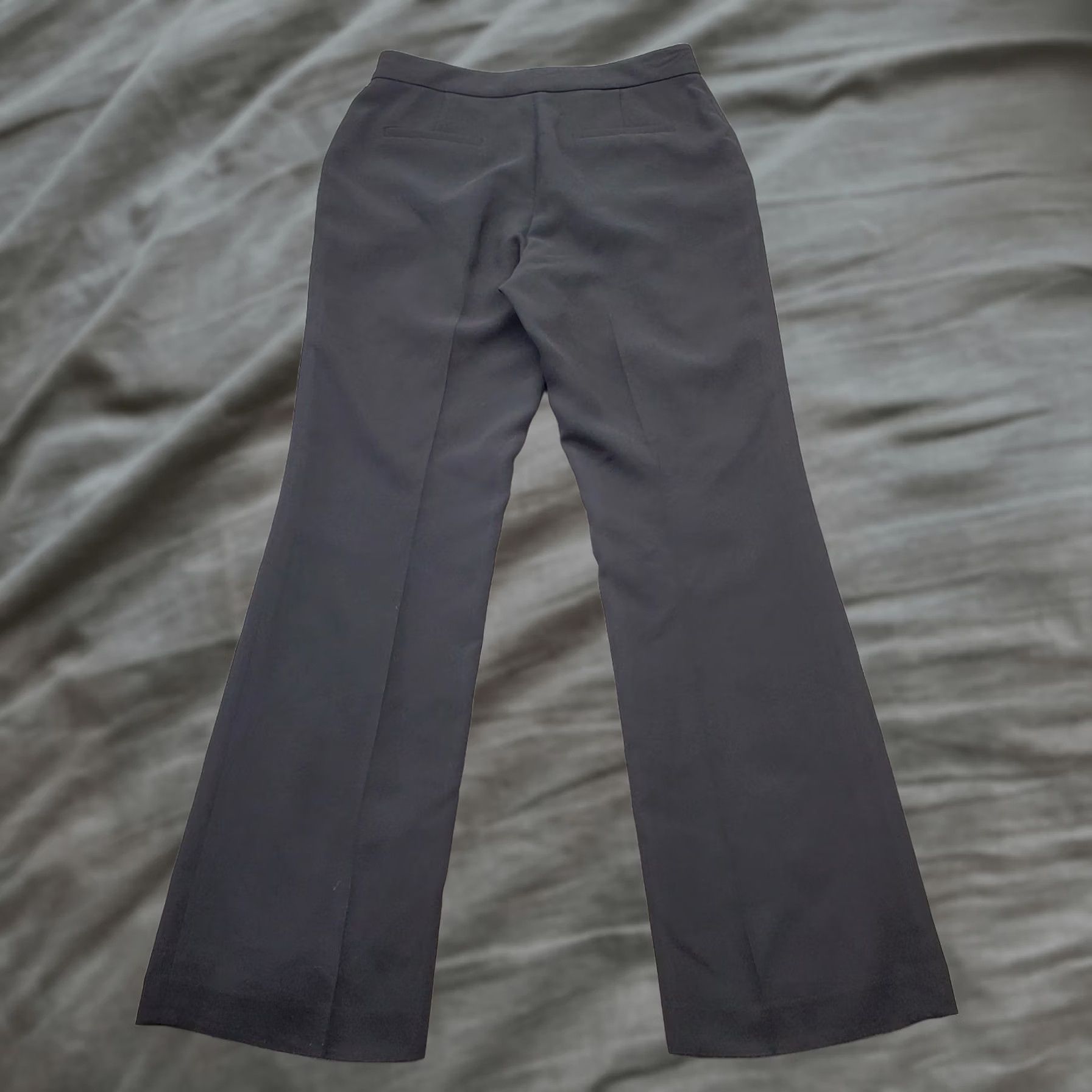 Calvin Klein Calvin Klein Dress Pants Womens Size 6 Black Flat Front Bootcut Formal Pants Size 28" / US 6 / IT 42 - 1 Thumbnail