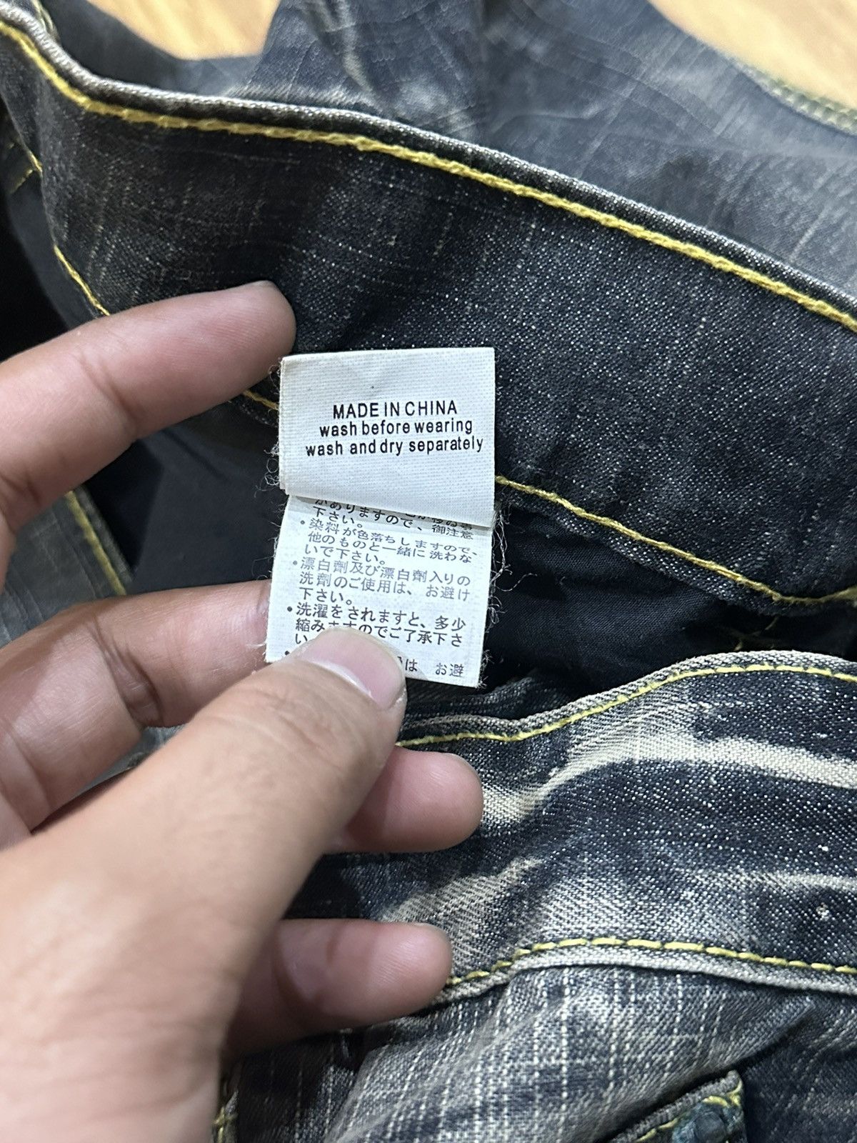 Japanese Brand 1990 - Black Crown Japanese Brand Clawmark Flared Jeans Size US 34 / EU 50 - 9 Thumbnail