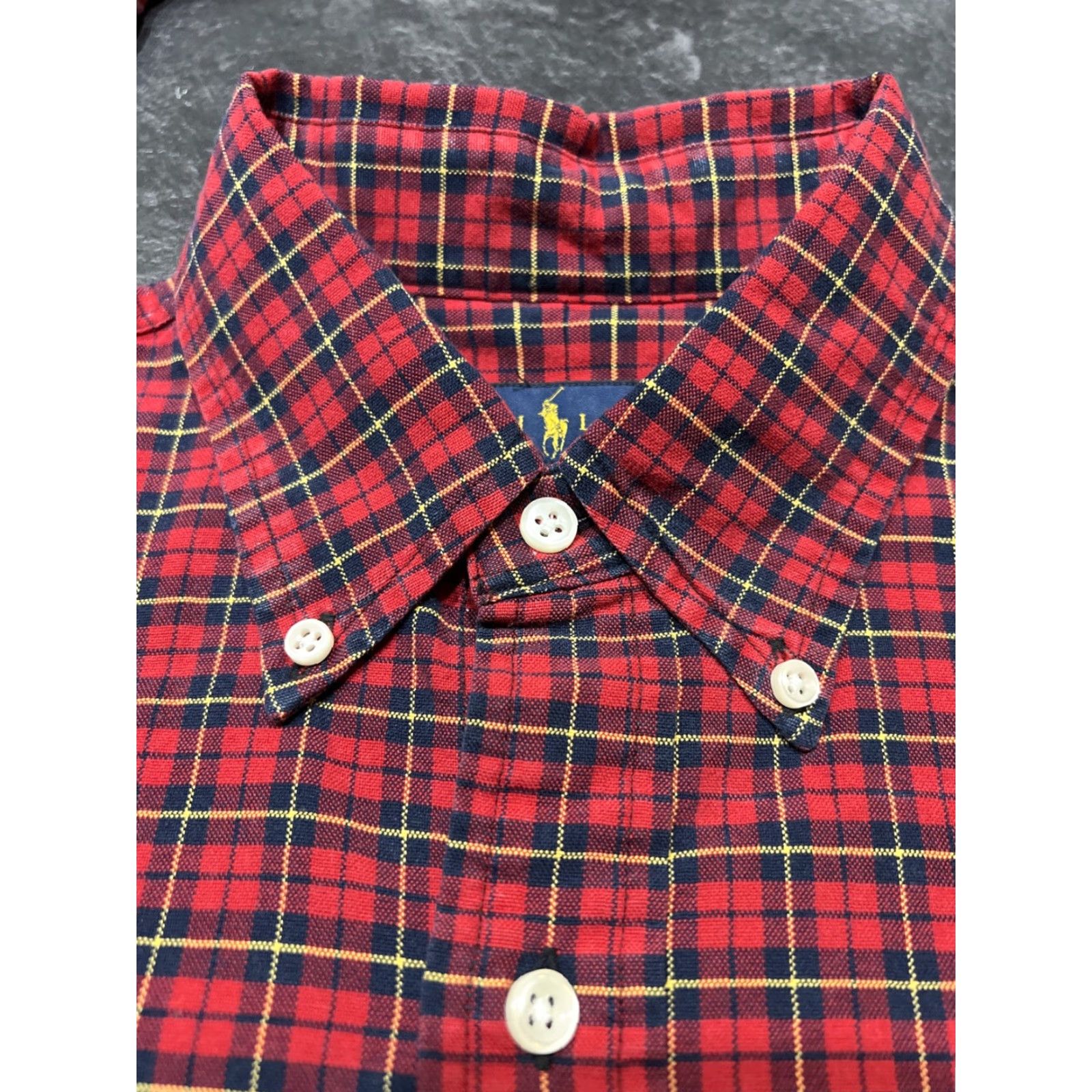 Polo Ralph Lauren Polo Ralph Lauren Shirt Men M Red Black Plaid Cotton Oxford Long Sleeve Size US M / EU 48-50 / 2 - 6 Thumbnail