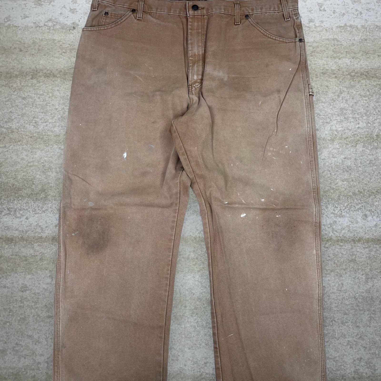 Dickies Vintage Y2K Dickies Carpenter Pants 40x30 Baggy Tan Cotton Size US 40 / EU 56 - 5 Thumbnail