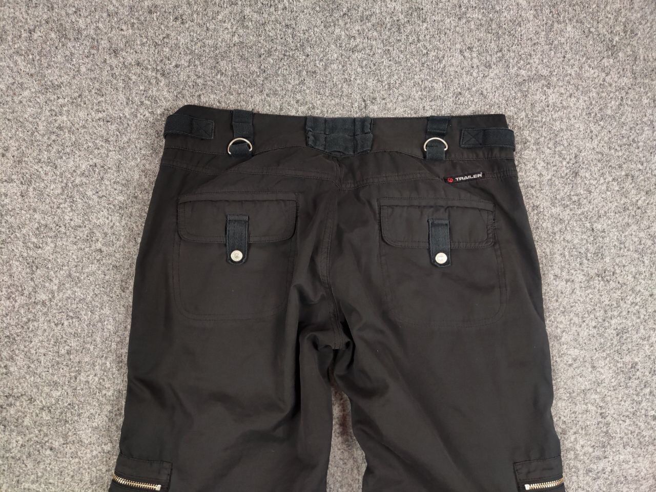 If Six Was Nine Rare Vintage Y2K Japanese Black cotton Cargo Baggy Pants Size US 32 / EU 48 - 15 Thumbnail