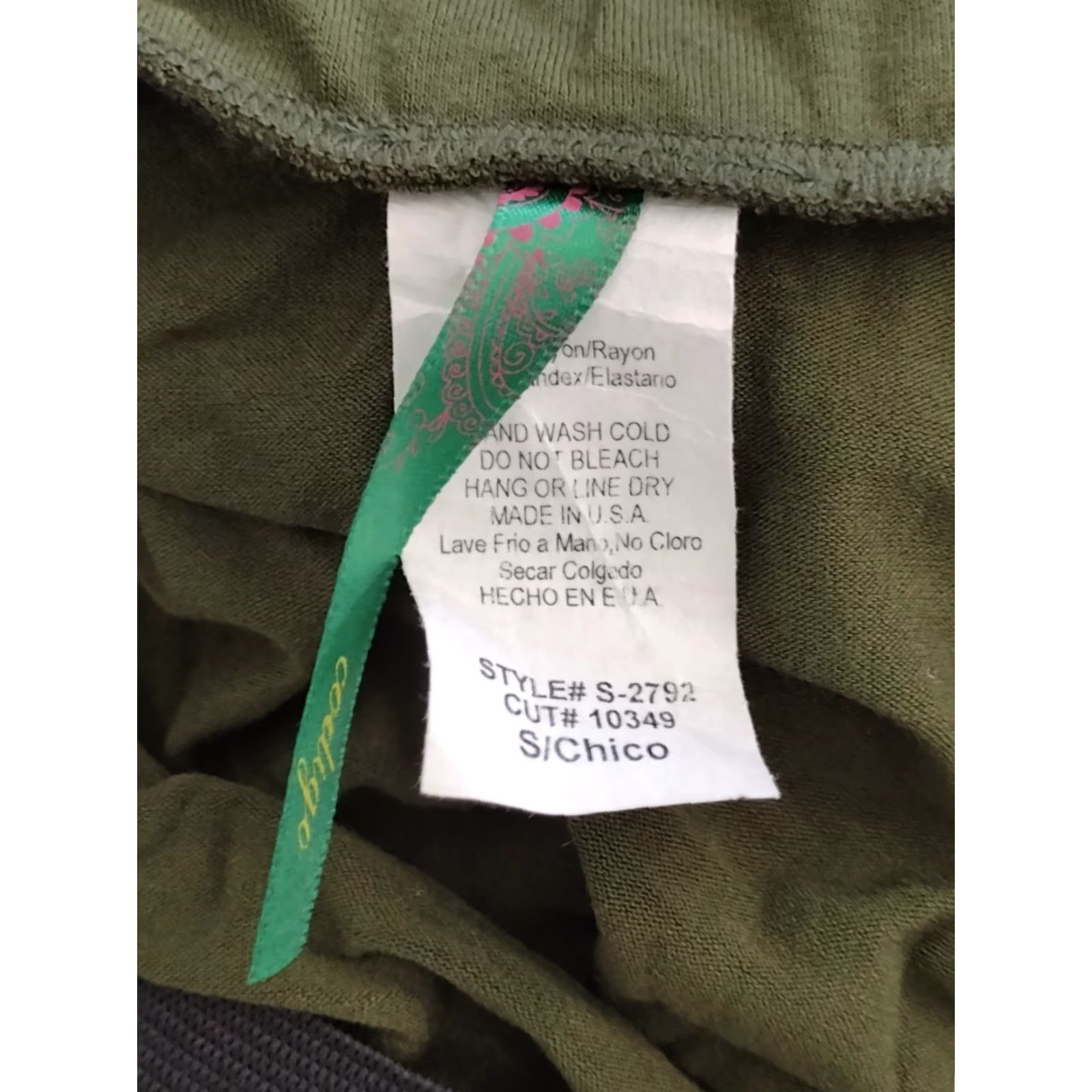 Vintage Codigo Skirt Army Green Maxi Wrap Around S Women Size 28" / US 6 / IT 42 - 5 Thumbnail