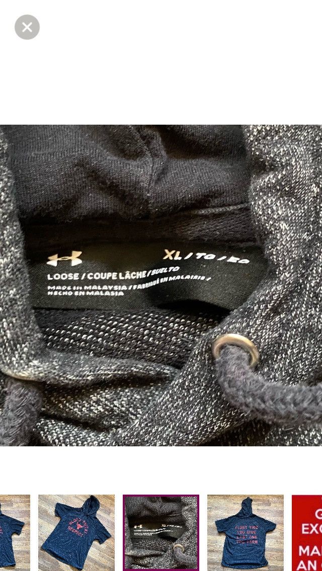 Under Armour Under Armour X UA Project Rock Blood Sweat Respect Hoodie XL Size US XL / EU 56 / 4 - 7 Thumbnail