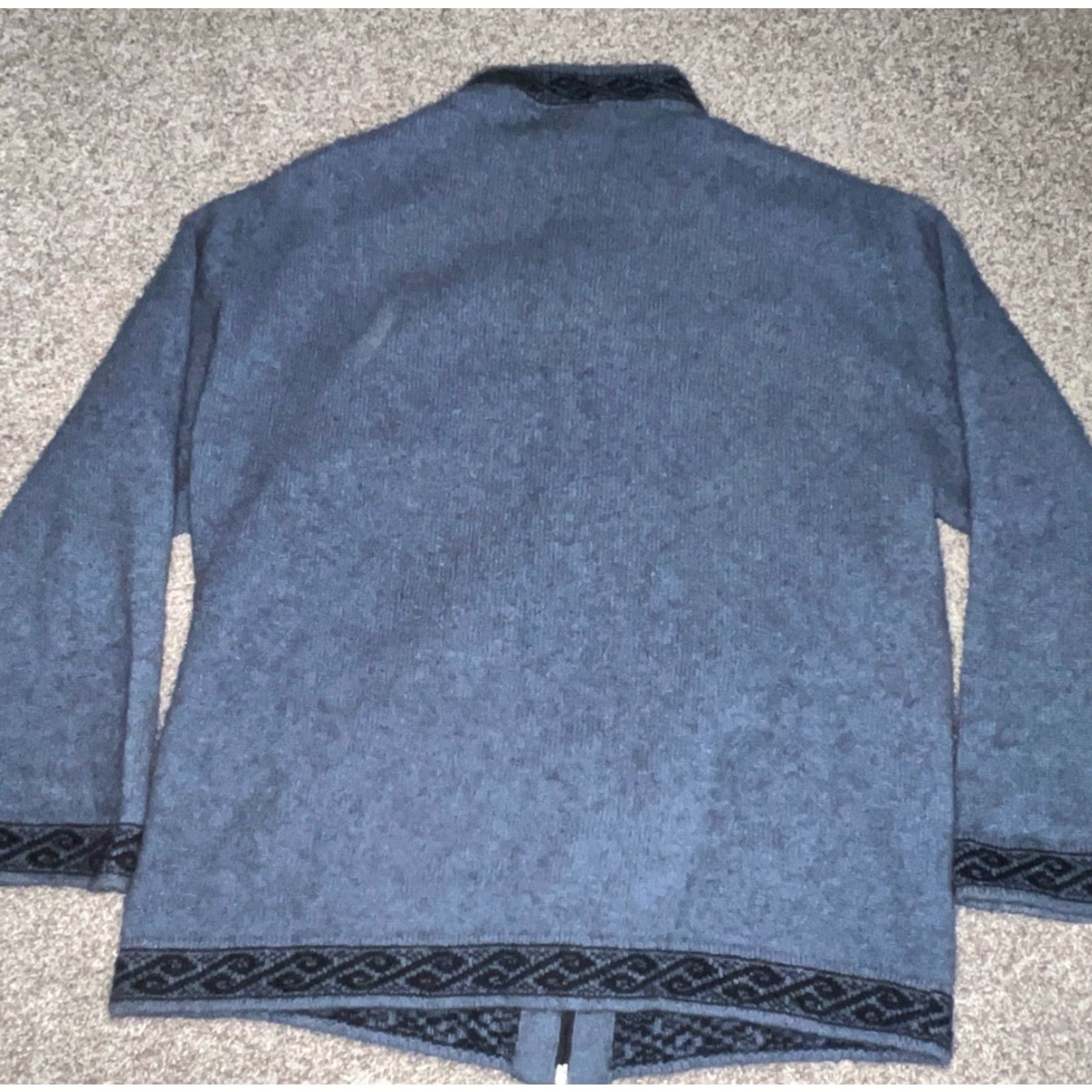 Vintage VINTAGE The Antarctic Shop Blue Wool Cardigan Womens Size M Size M / US 6-8 / IT 42-44 - 4 Thumbnail