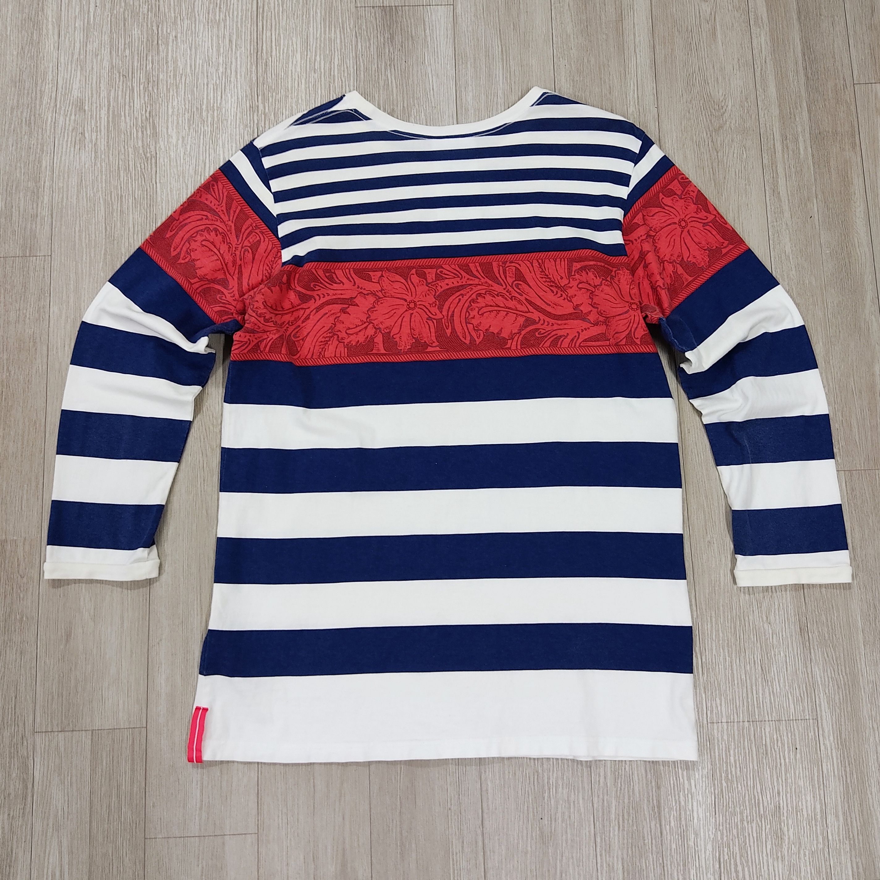 WHIZ LIMITED WHIZ LIMITED Floral Pattern Striped Long Sleeve T-shirt Size US M / EU 48-50 / 2 - 6 Thumbnail