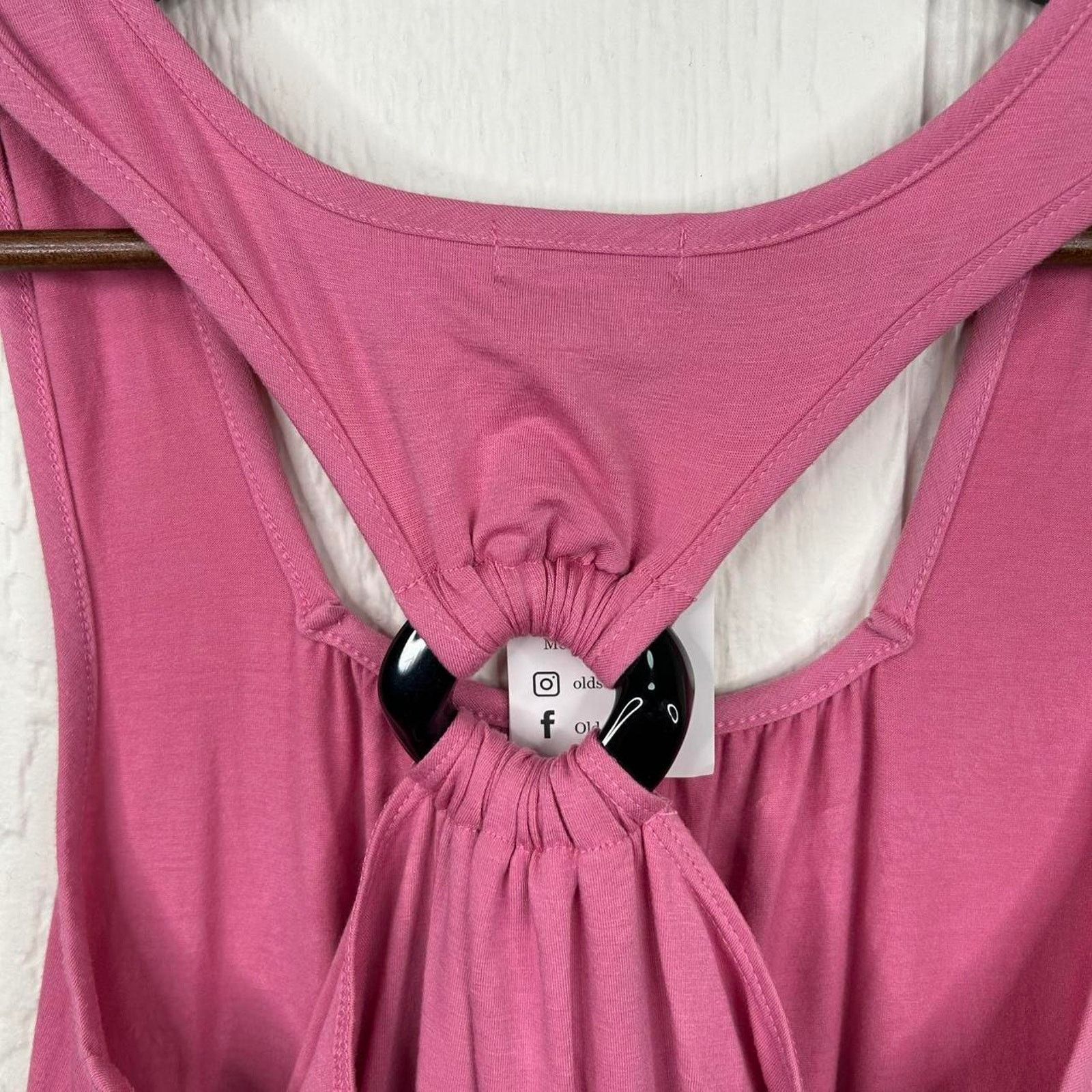 Other Vintage Y2K Pink Banded Open-Back Tank Top Small Size S / US 4 / IT 40 - 6 Thumbnail