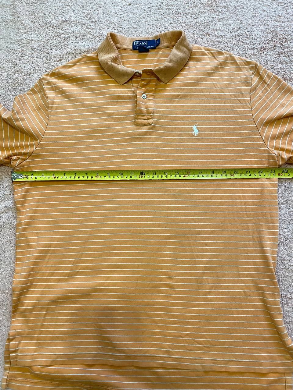 Polo Ralph Lauren Ralph Lauren Polo Shirt Men's Classic Peach Stripe Size US L / EU 52-54 / 3 - 11 Thumbnail
